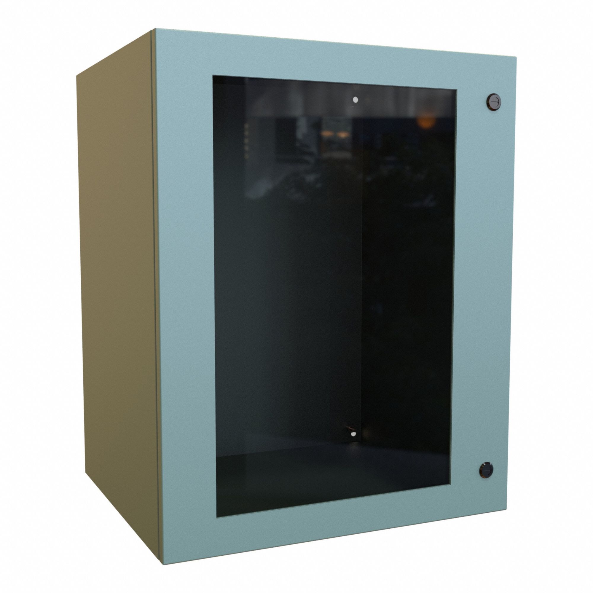 Electrical Enclosure: Steel, 30 in x 24 in x 20 in, NEMA 12/3R/4, Solid with Window Cover