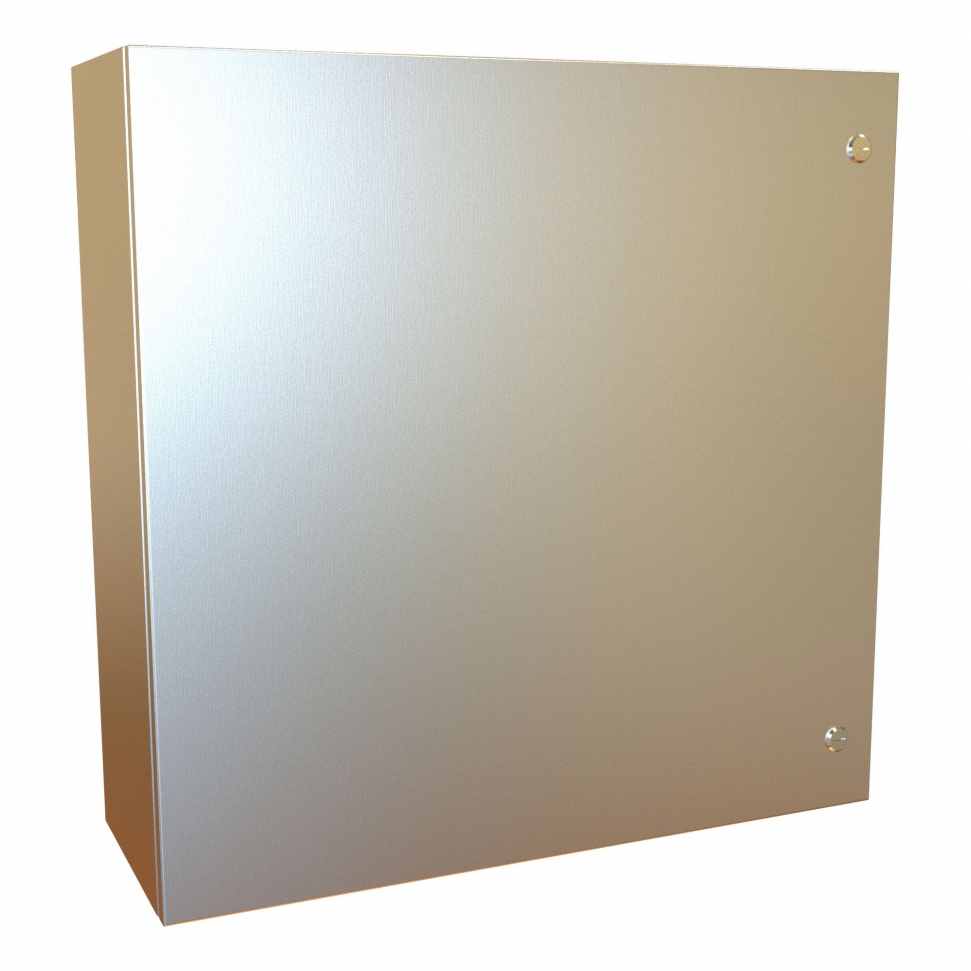 Electrical Enclosure: 304 Stainless Steel, 30 in x 30 in x 10 in, NEMA 12/13/3R/4/4X, Hinged