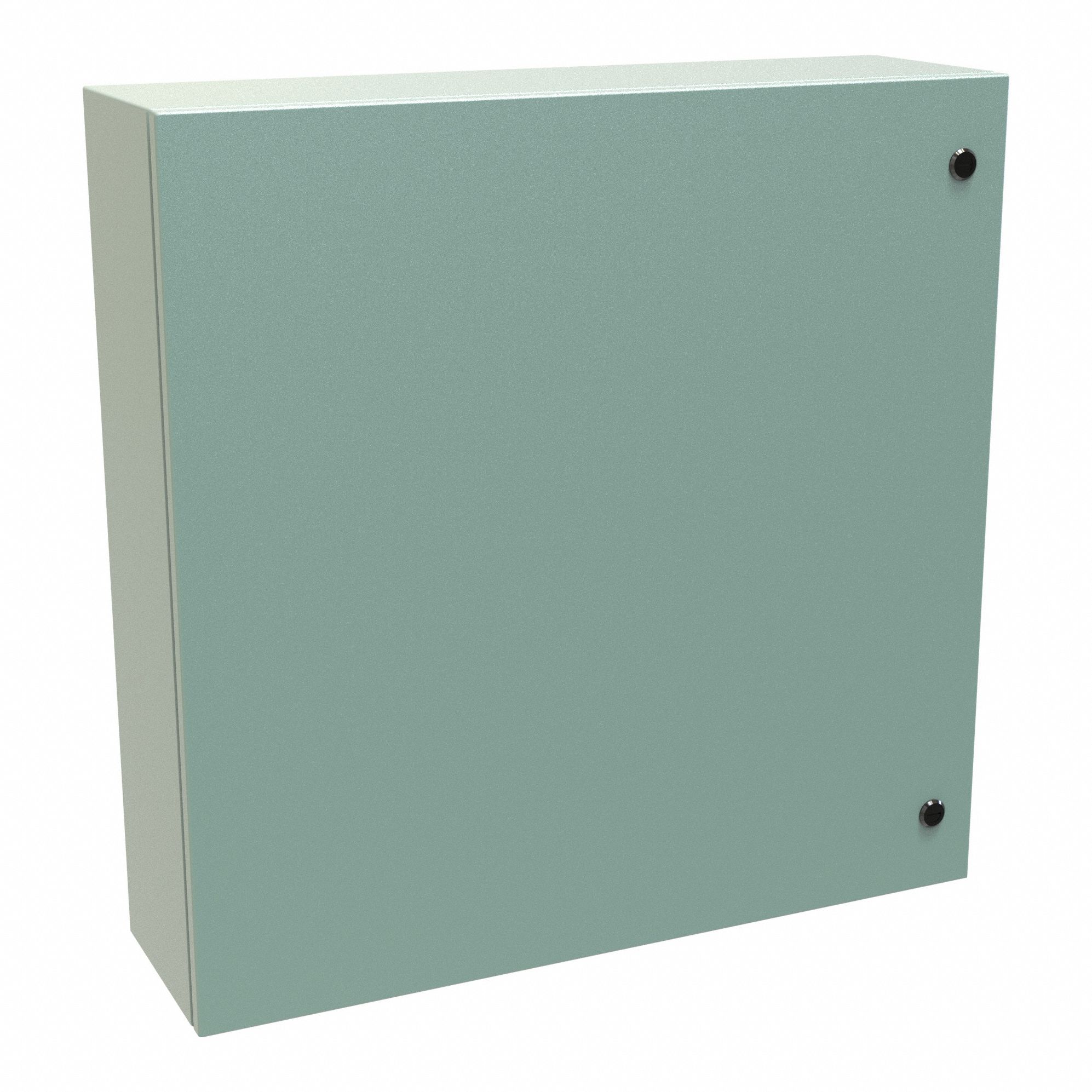 Electrical Enclosure: Steel, 30 in x 30 in x 8 in, NEMA 12/3R/4, Solid Cover, Hinged