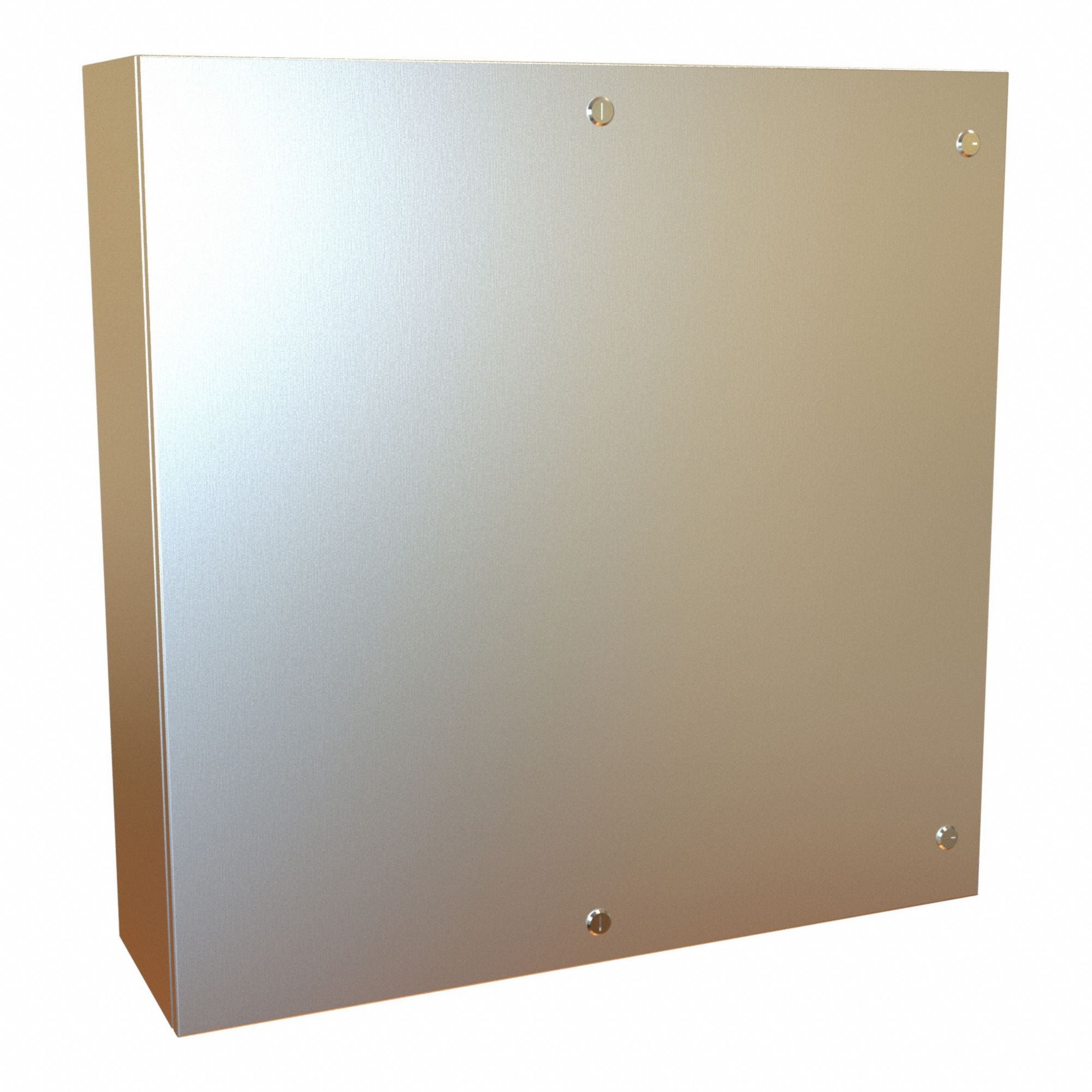 Electrical Enclosure: 304 Stainless Steel, 36 in x 36 in x 10 in, NEMA 12/13/3R/4/4X, Hinged