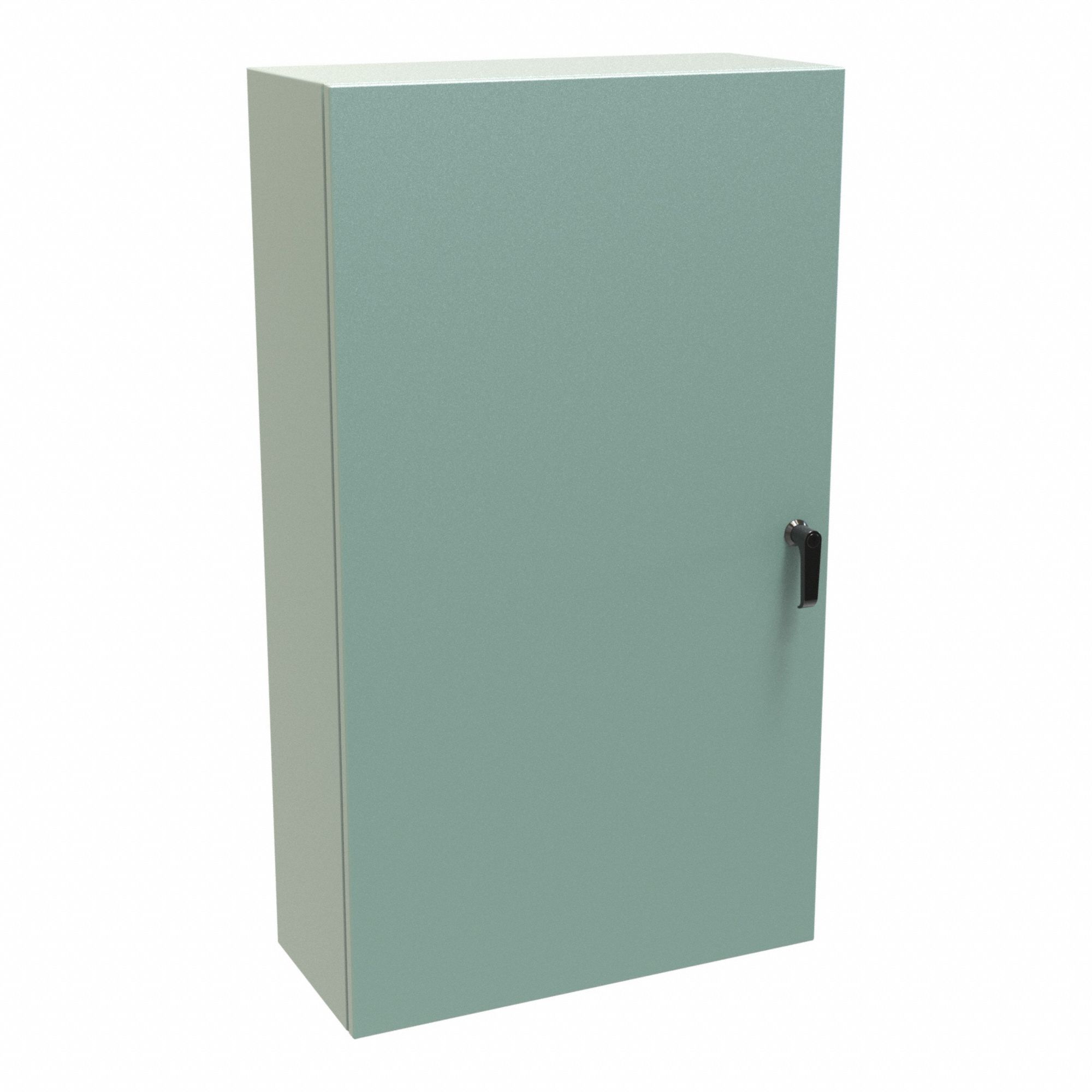Electrical Enclosure: Steel, 42 in x 24 in x 10 in, NEMA 12/3R/4, Solid Cover, Hinged