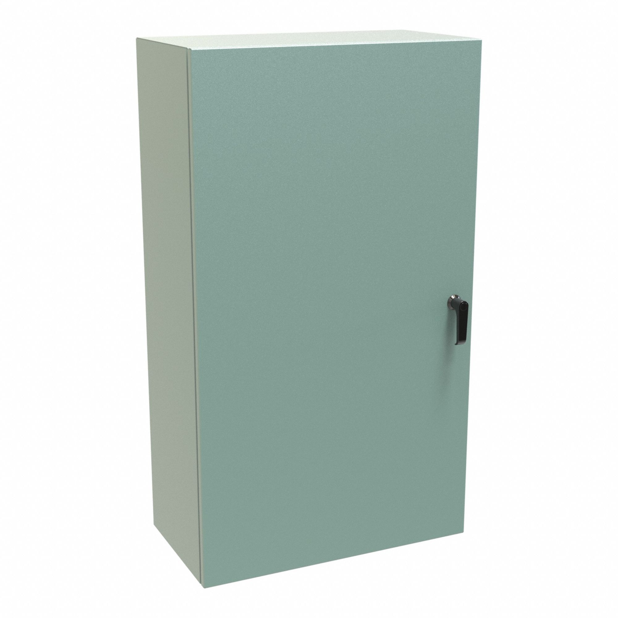 Electrical Enclosure: Steel, 42 in x 24 in x 12 in, NEMA 12/3R/4, Solid Cover, Hinged
