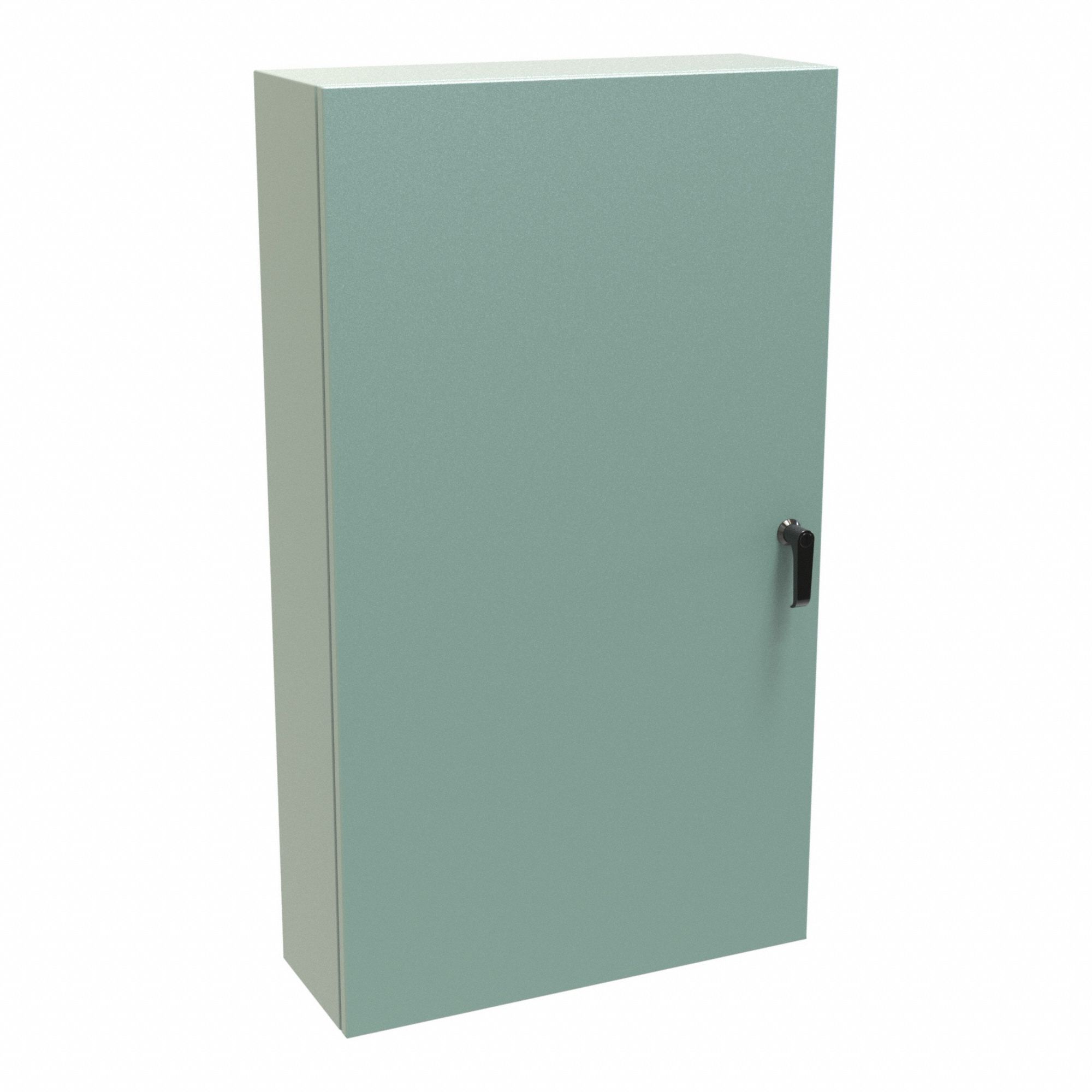 Electrical Enclosure: Steel, 42 in x 24 in x 8 in, NEMA 12/3R/4, Solid Cover, Hinged