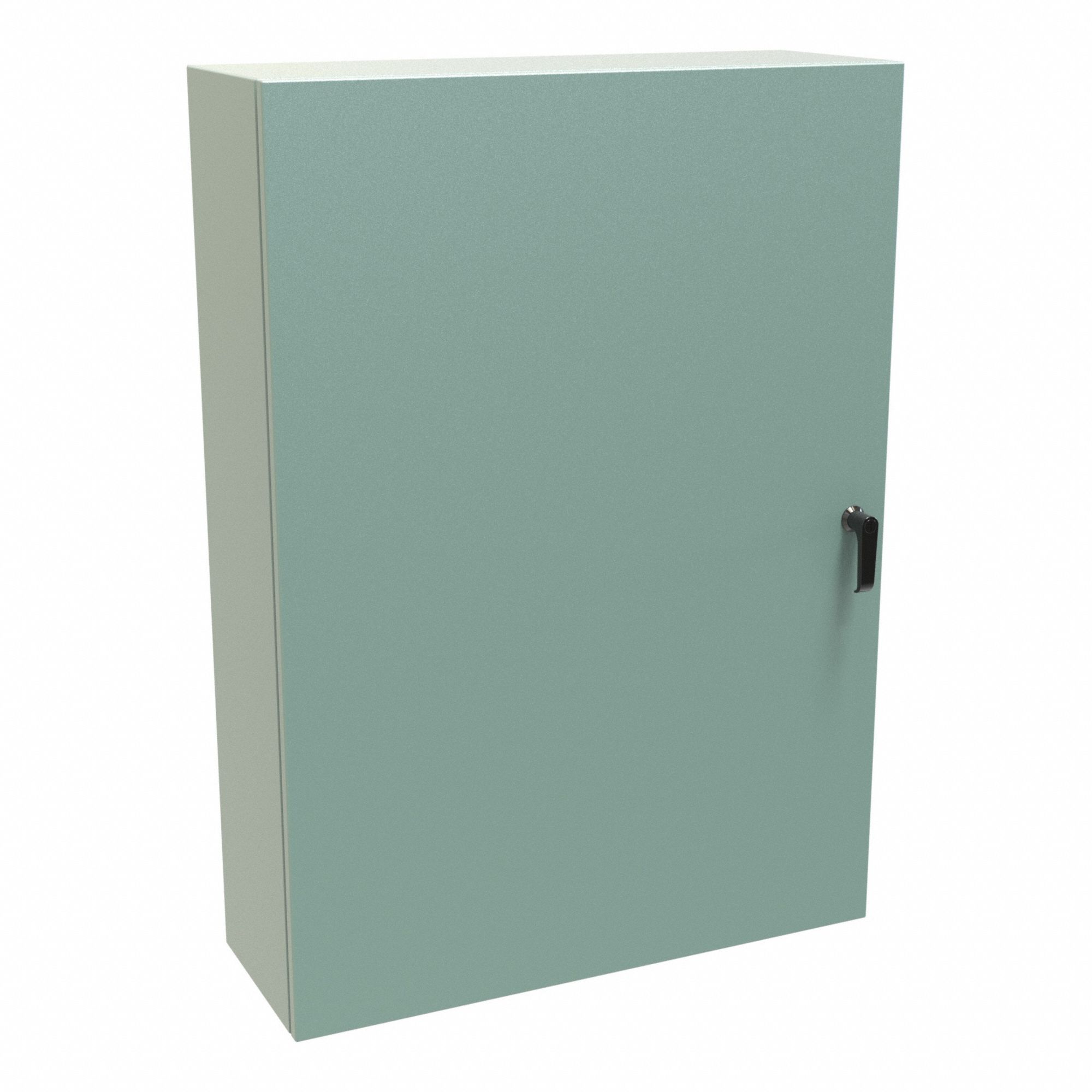 Electrical Enclosure: Steel, 42 in x 30 in x 10 in, NEMA 12/3R/4, Solid Cover, Hinged