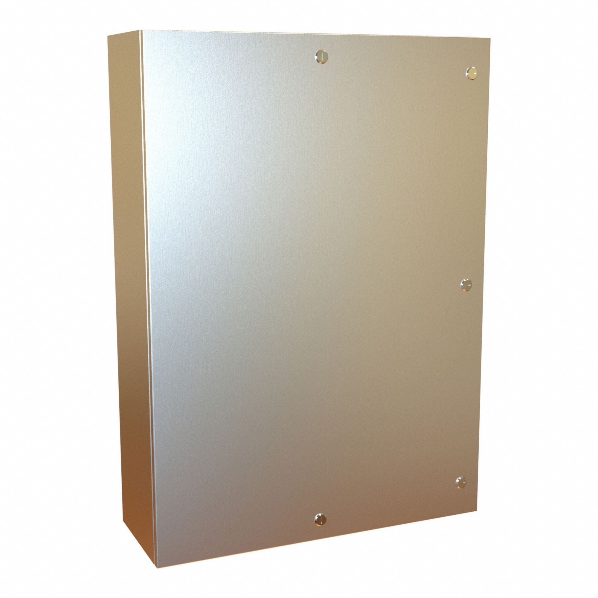 Electrical Enclosure: 304 Stainless Steel, 42 in x 30 in x 10 in, NEMA 12/13/3R/4/4X, Hinged