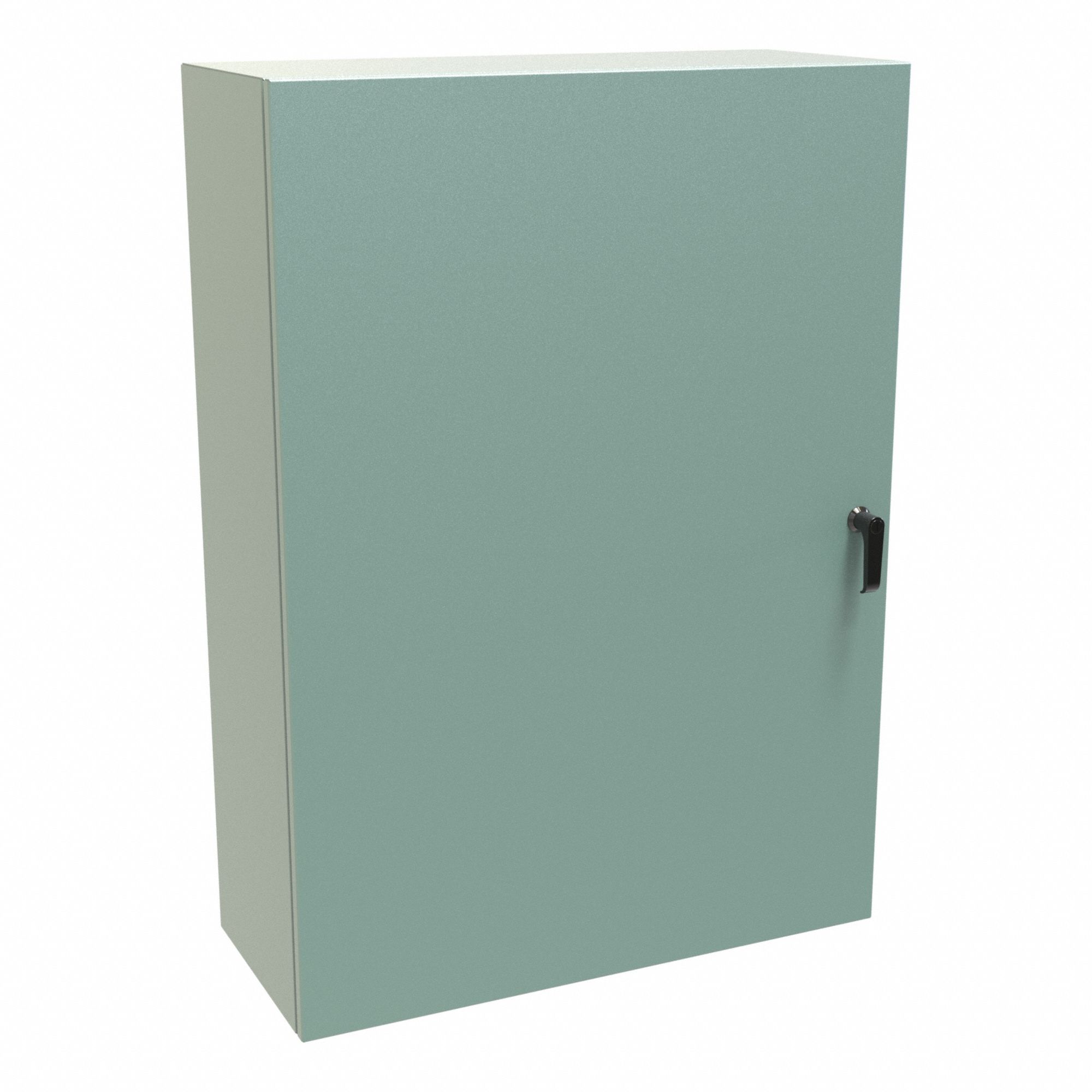 Electrical Enclosure: Steel, 42 in x 30 in x 12 in, NEMA 12/3R/4, Solid Cover, Hinged