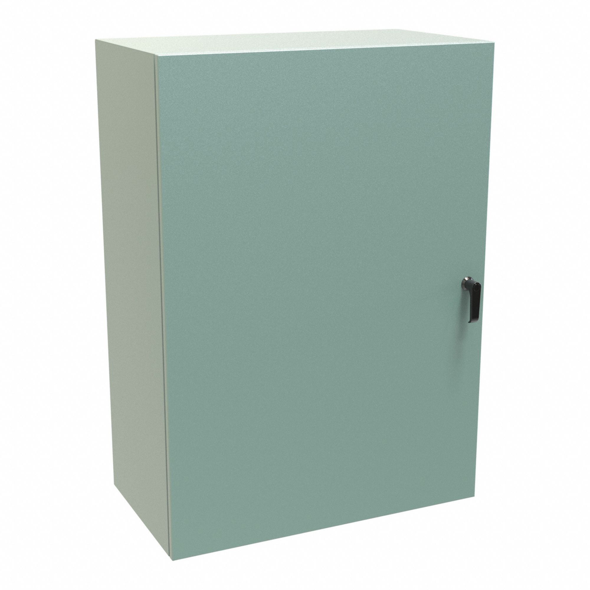 Electrical Enclosure: Steel, 42 in x 30 in x 16 in, NEMA 12/3R/4, Solid Cover, Hinged