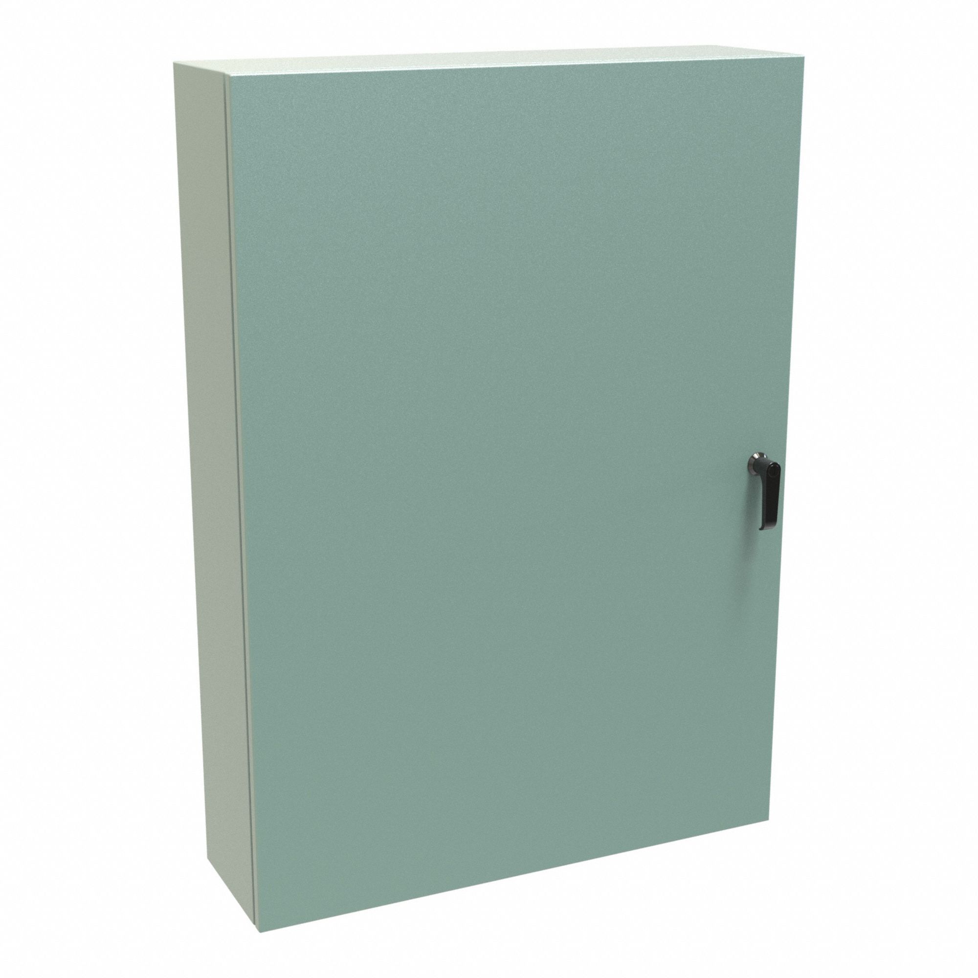 Electrical Enclosure: Steel, 42 in x 30 in x 8 in, NEMA 12/3R/4, Solid Cover, Hinged