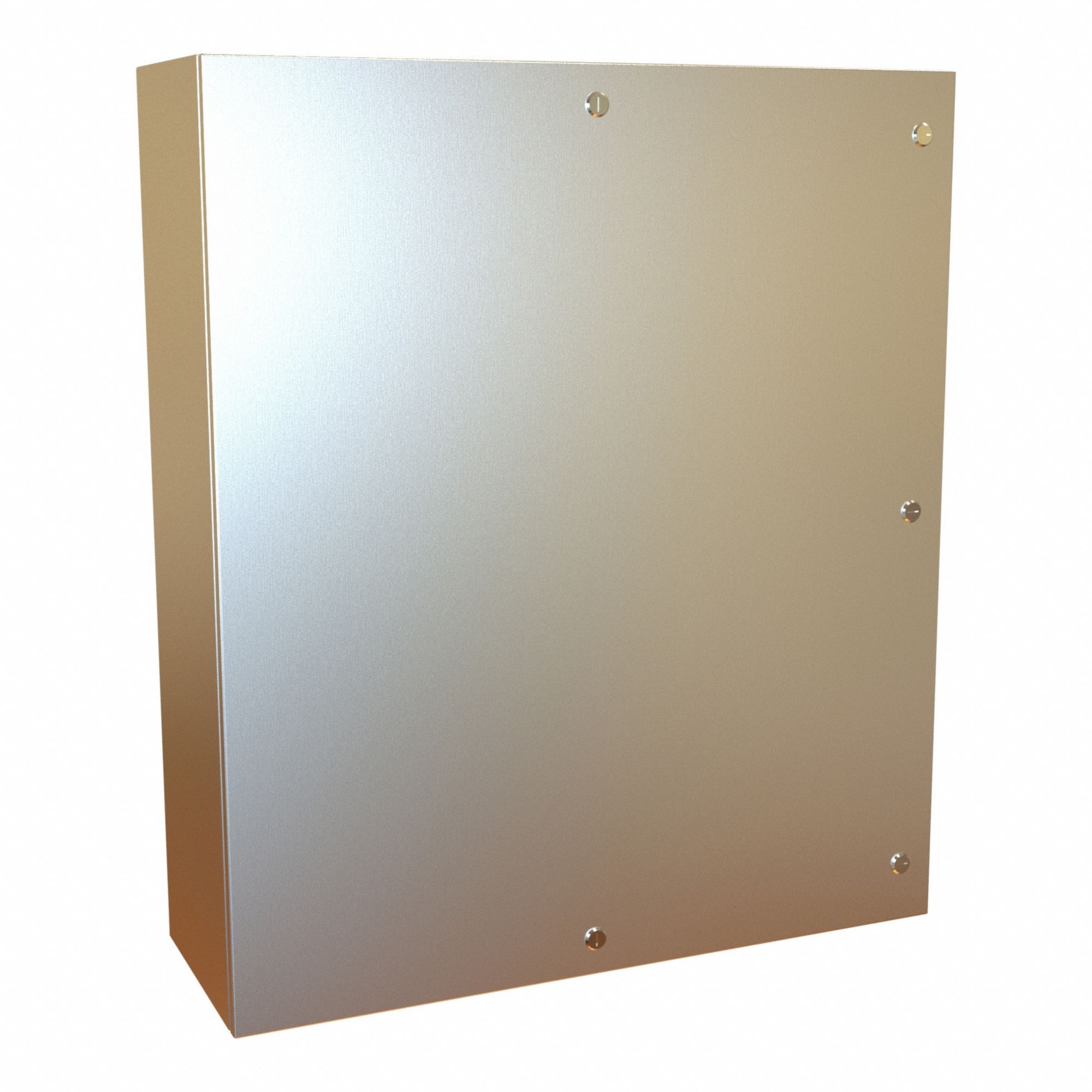Electrical Enclosure: 304 Stainless Steel, 42 in x 36 in x 12 in, NEMA 12/13/3R/4/4X, Hinged