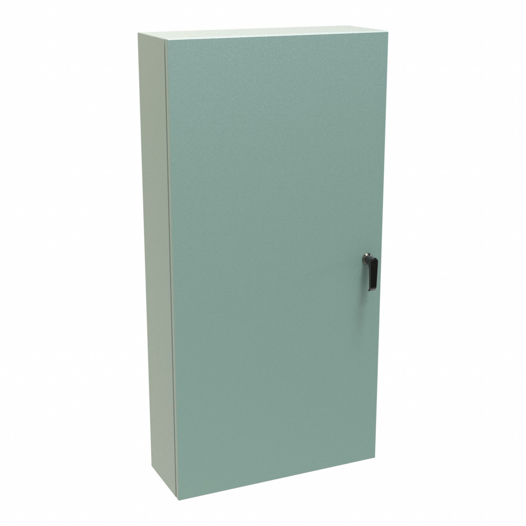 Electrical Enclosure: Steel, 48 in x 24 in x 8 in, NEMA 12/3R/4, Solid Cover, Hinged