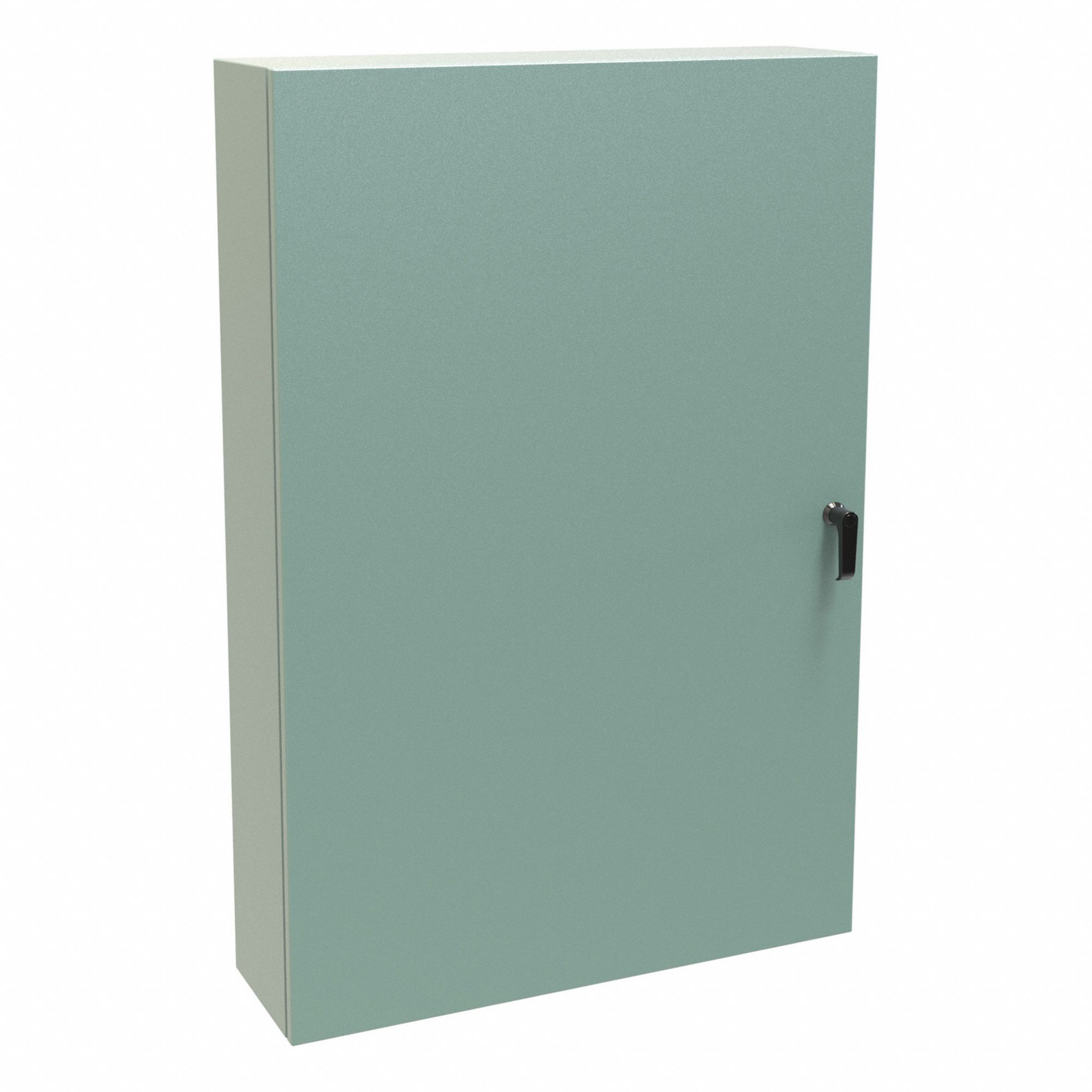 Electrical Enclosure: Steel, 48 in x 30 in x 8 in, NEMA 12/3R/4, Solid Cover, Hinged