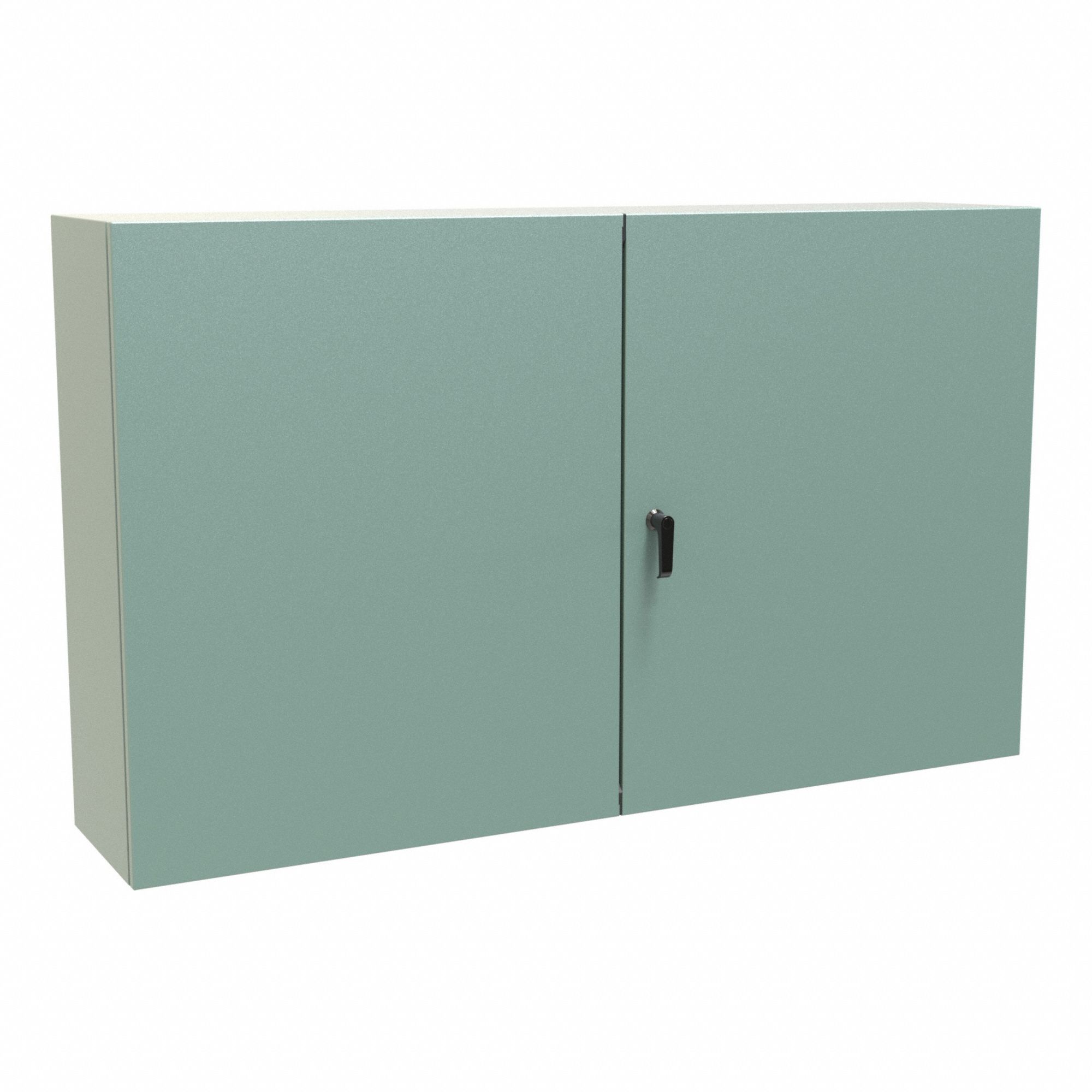 Electrical Enclosure: Steel, 36 in x 60 in x 12 in, NEMA 12/3R, Solid Cover, Hinged