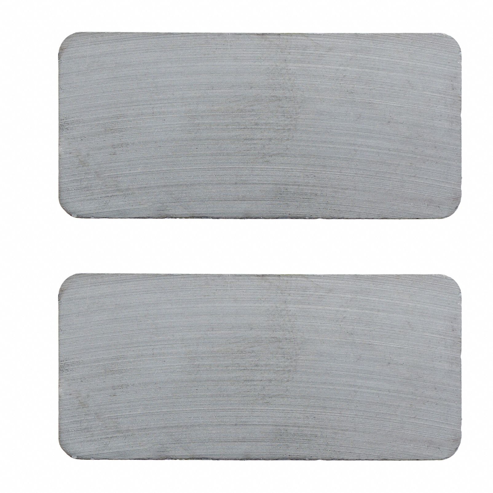 Ceramic Magnets: 7/8 in Wd, 0.375 in Thick, 1 7/8 in Lg, Rectangular, 2 PK