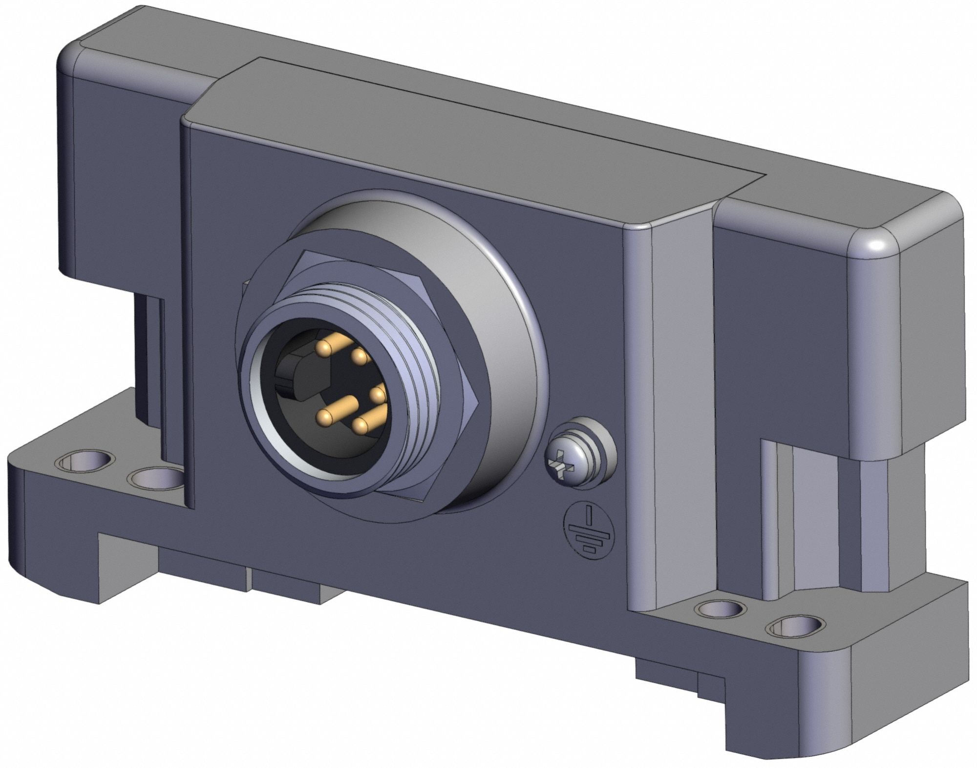 End Plate: For S0700/SV1000/2000/3000/SY/VQC1000/2000/4000 Series