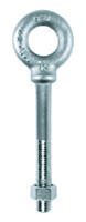 Machinery Eye Bolt: With Shoulder, 316, Stainless Steel, Plain, 1/4"-20 Thread Size, 2 in Thread Lg