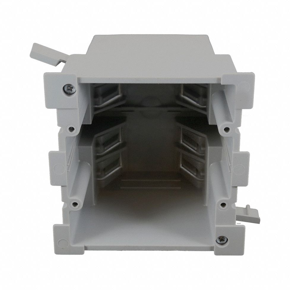 Electrical Box: PVC, Nonmetallic Material & Nominal Size, 2 Gangs, 3 1/2 in Box Dp