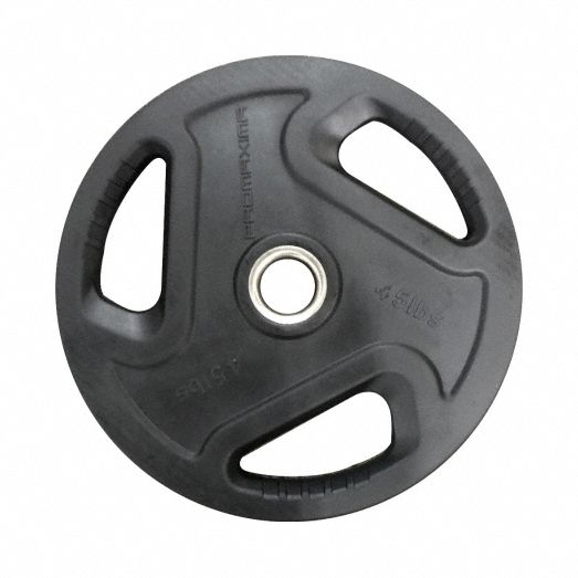 Weight Plate: 10 lb, Black, Steel