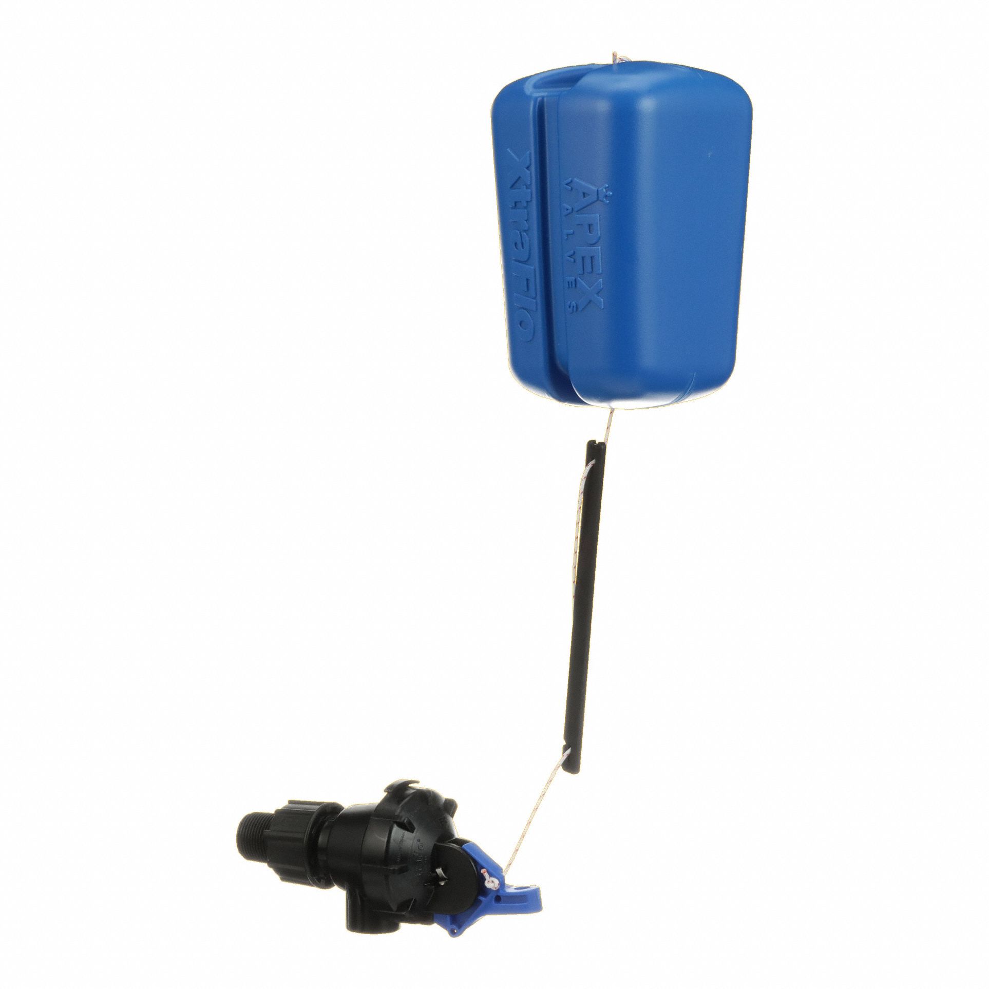 Float Valve: For Water Media, Angle Valve Body, Rectangular, Bulkhead, Thermoplastic, MNPT, NPT