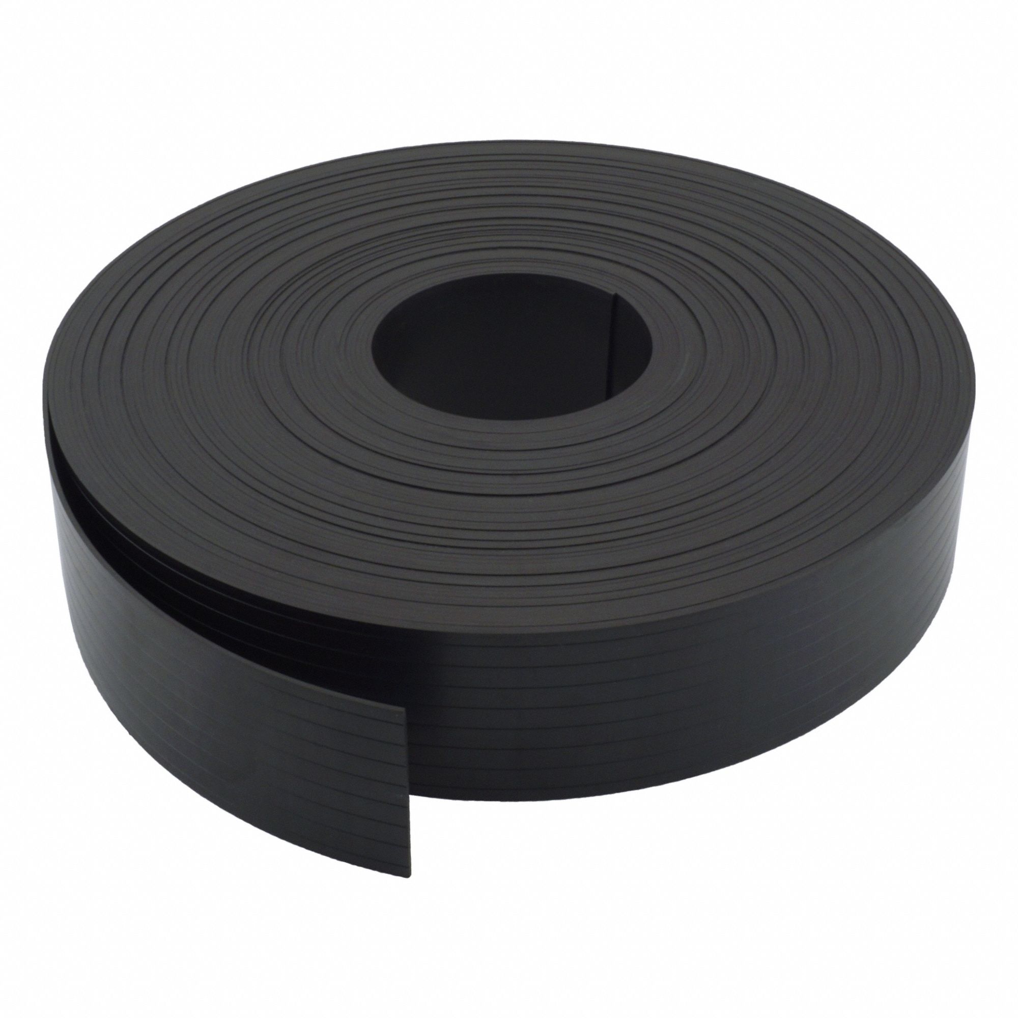 Roll Magnet: Plain Nonmagnetic Side, 100 ft Overall Lg, 2 in Overall Wd