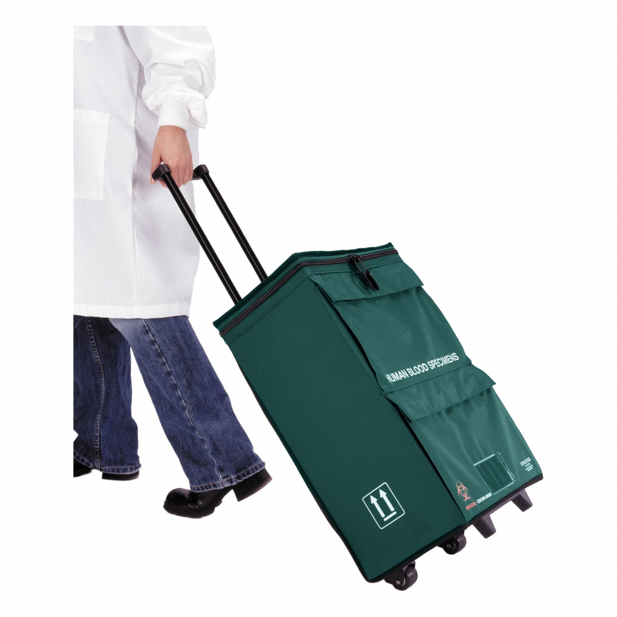 Transport Bag: 9 1/2 in Overall Lg, 15 1/2 in Overall Wd, 22 in Overall Ht, 2, 558.5 cu in Capacity