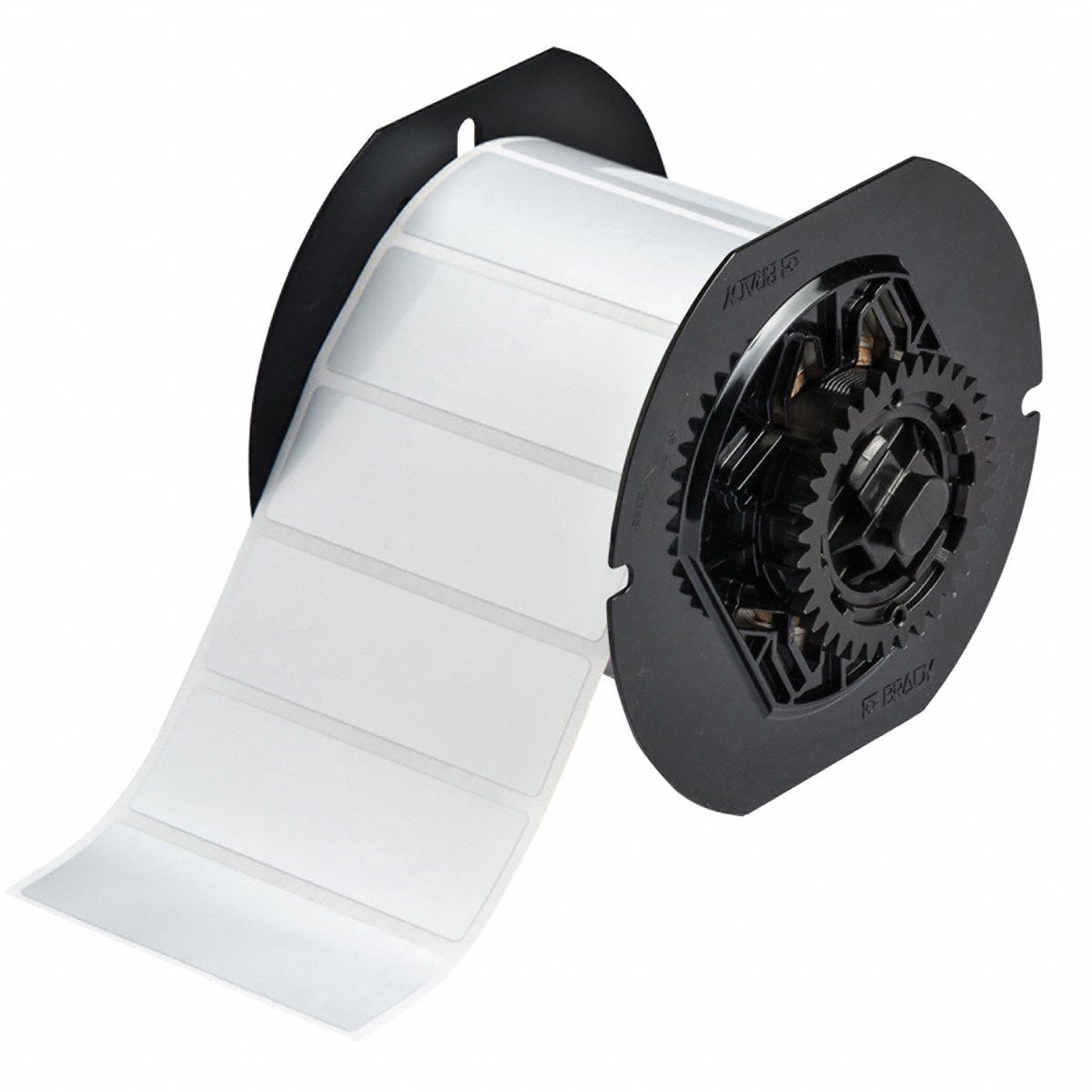 Pre-Cut Label Stock Roll: 1 in x 3 in, 1 in, Metalized Polyester, Halogen-Free/Metal Detectable