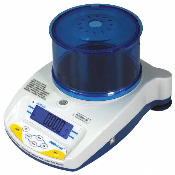 Compact Bench Scale: 600 g, 0.001 g, 4 3/4 in Weighing Surface Dp