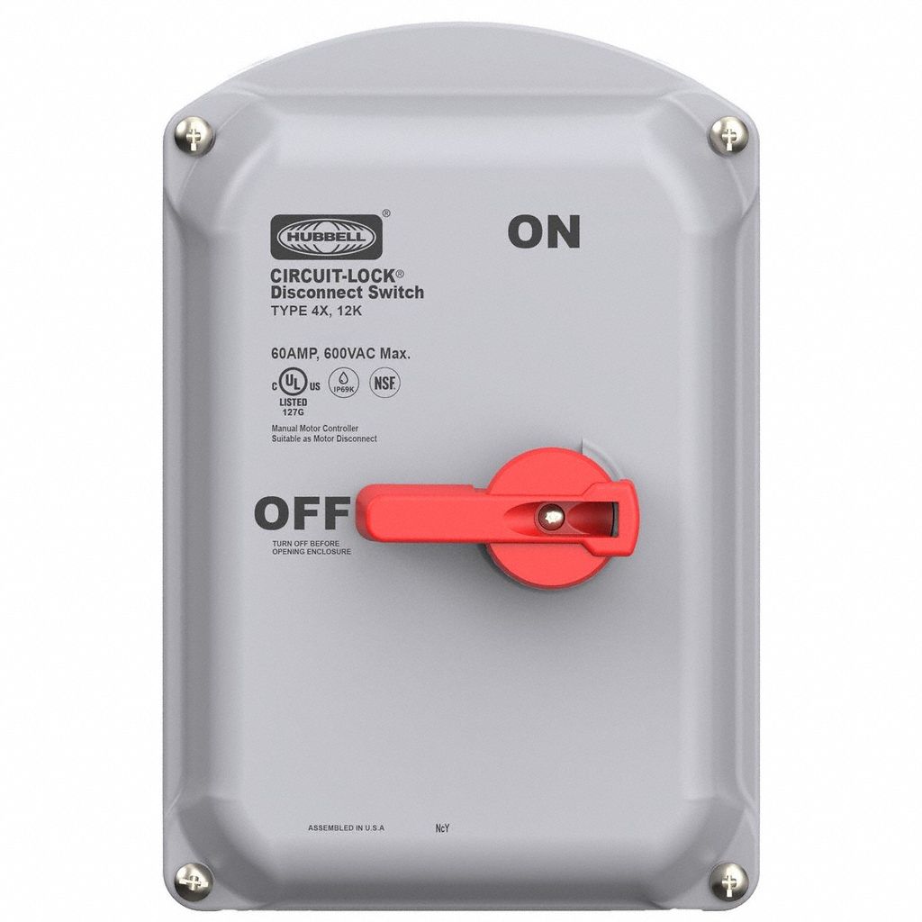 Replacement Cover: 600V AC, Disconnect Switch