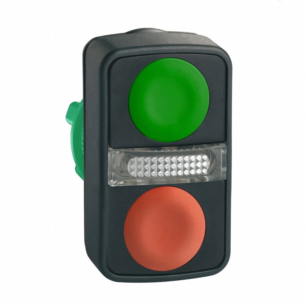 Multihead Operator: Illuminated, 3 Button, Flush Profile, 22 mm Mounting Size