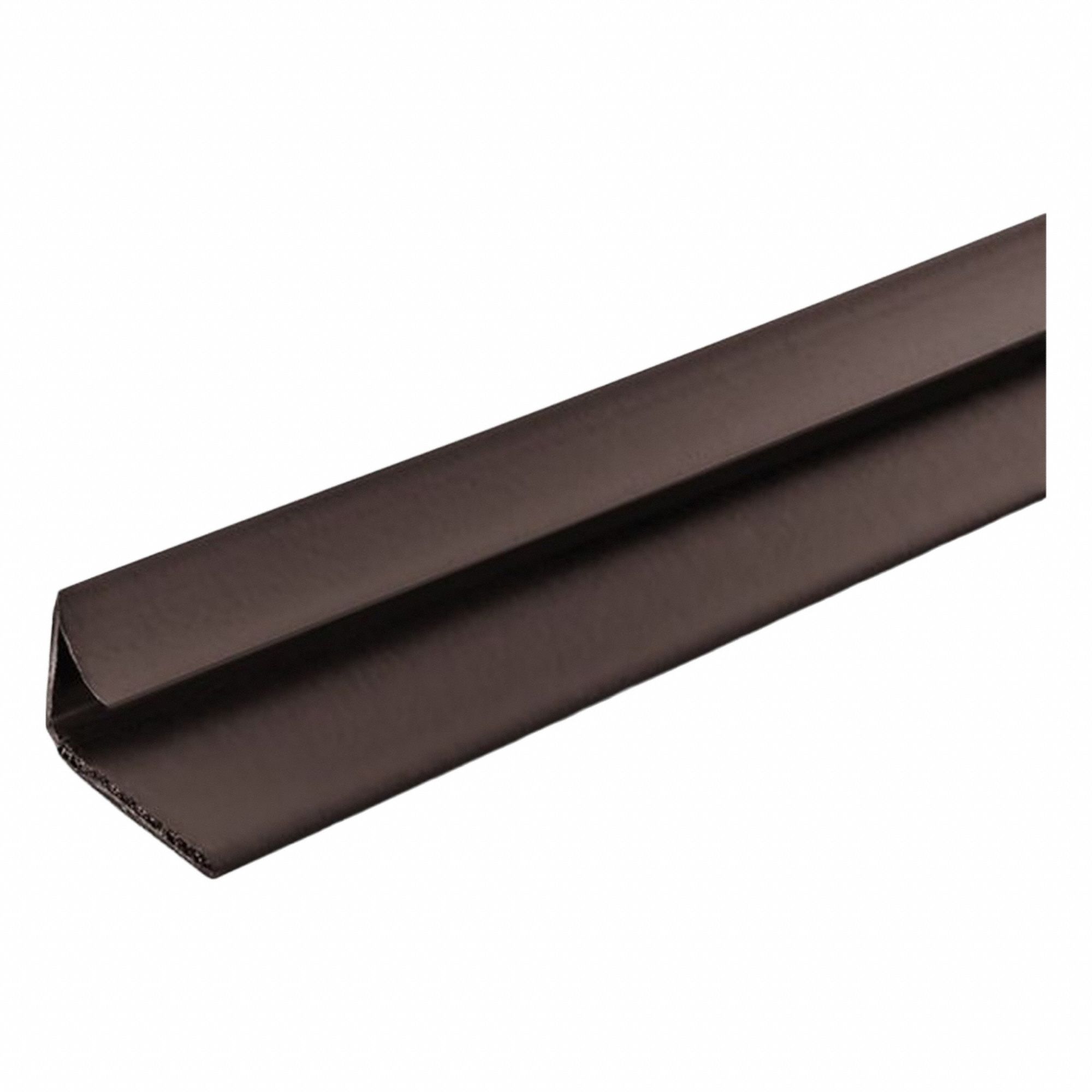 Fire and Smoke Seal: Batwing, Self-Adhesive Mounting, Std, Elastomeric/Graphite/Vinyl, Brown