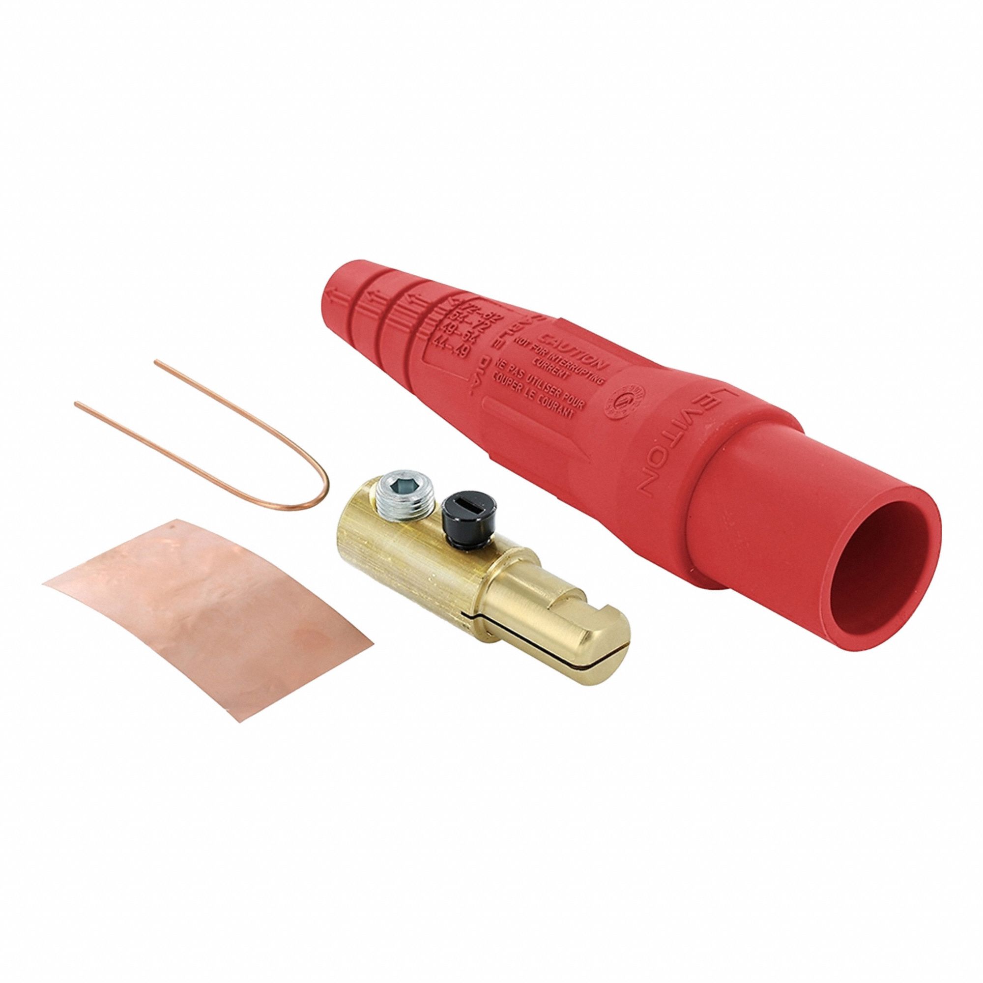 Male Plug: Male Plug, 300 A, Red