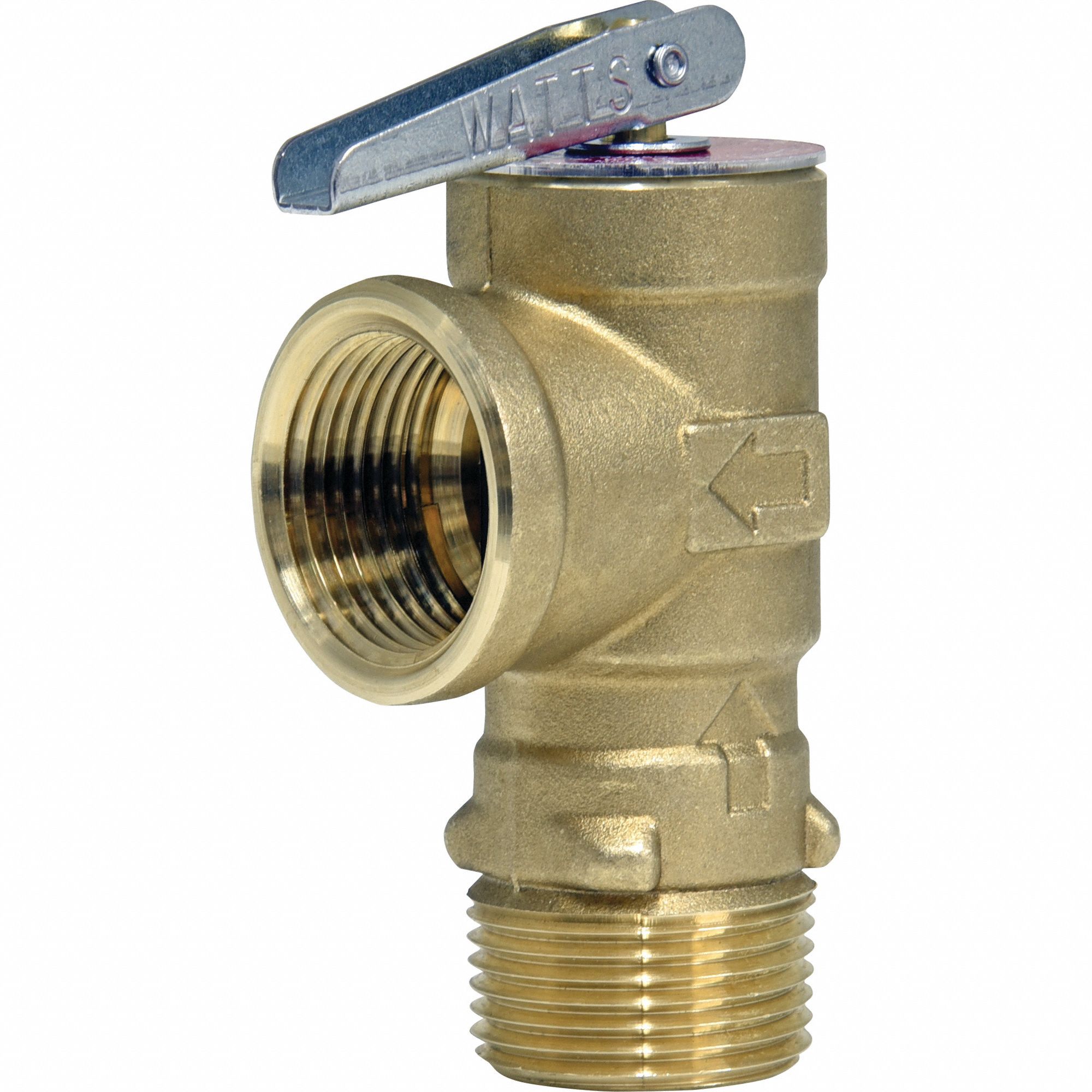 Temperature and Pressure Relief Valve: MNPT x FNPT, 3/4 in x 3/4 in Connection Size