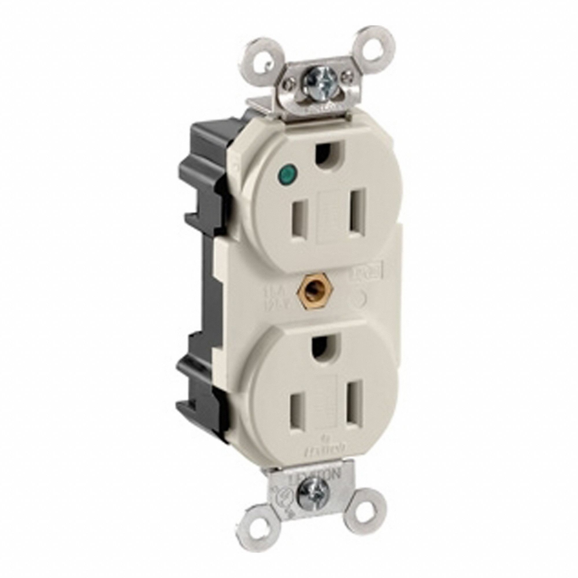 Lev-Lok Dup HG 15A 125V PI LtAl