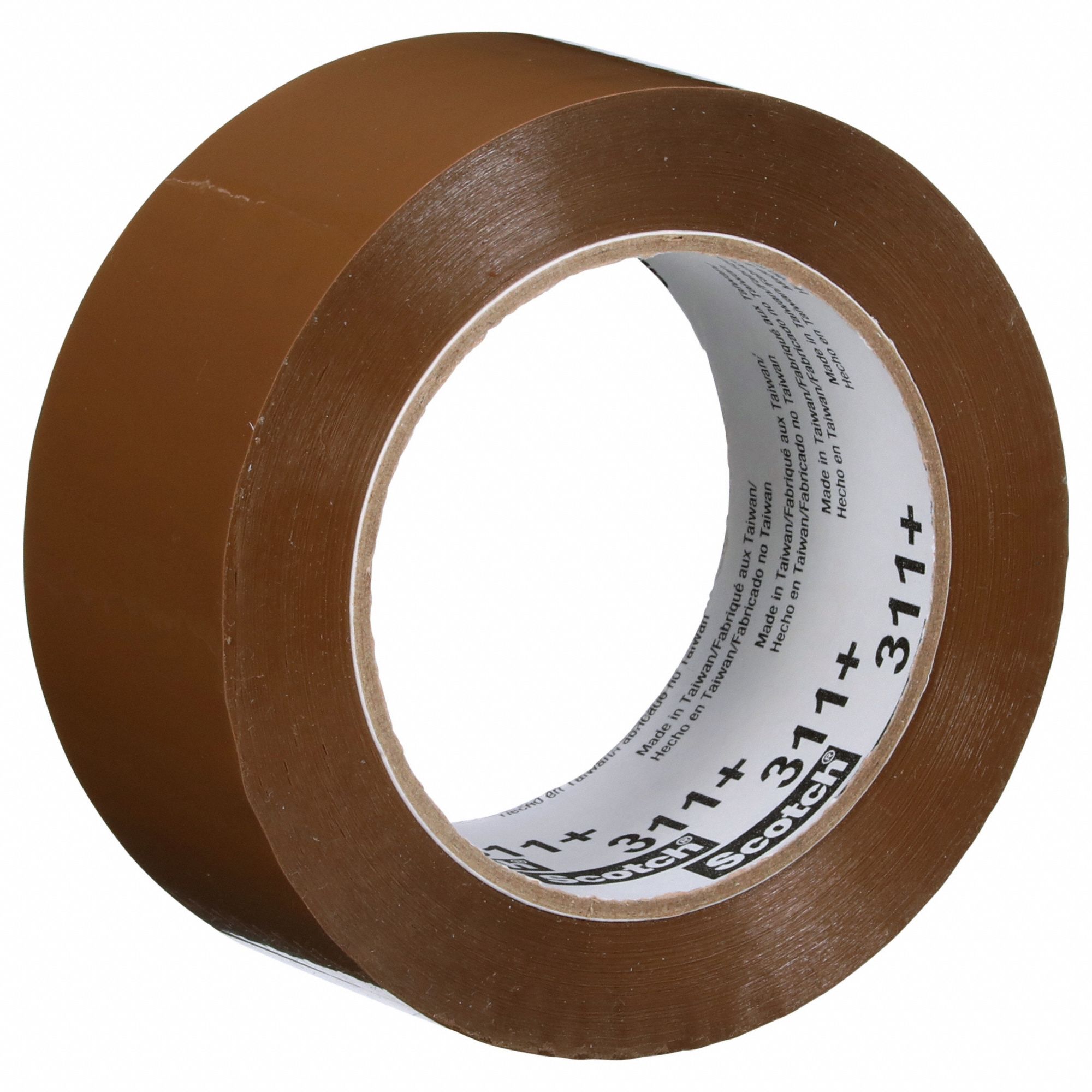 Acrylic Packing Tape: 2 mil Tape Thick, 2 in x 110 yd, 2 in, Tan, 311+, Medium-Duty, 36 PK