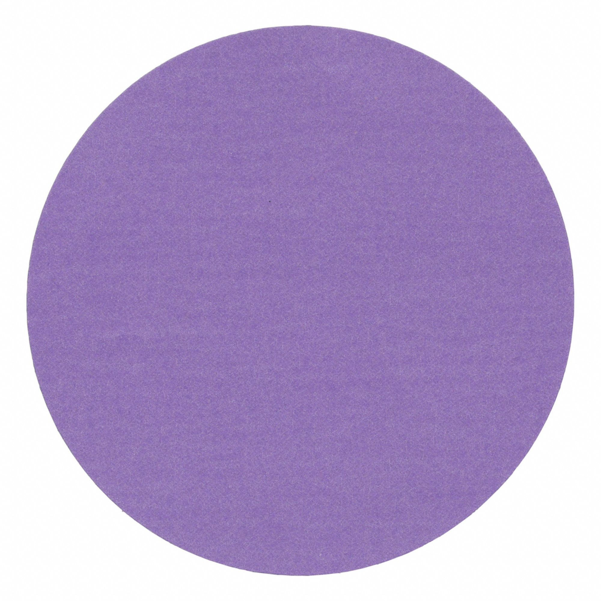 Sanding Discs: 3 in Dia, Non-Vacuum, Ceramic, 320 Grit, C Wt Paper, 732U, 50 PK