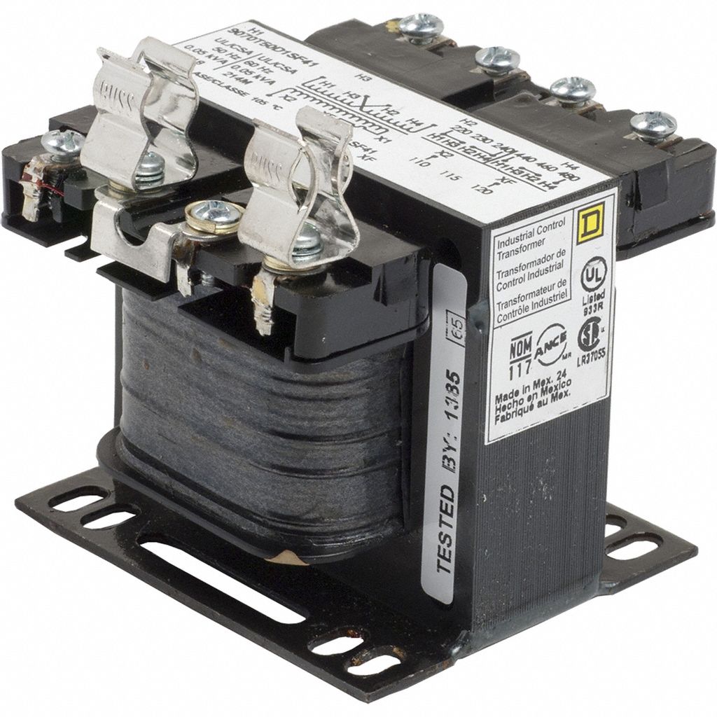 SQUARE D, 240V AC/480V AC, 120V AC, Control Transformer - 4R880 ...