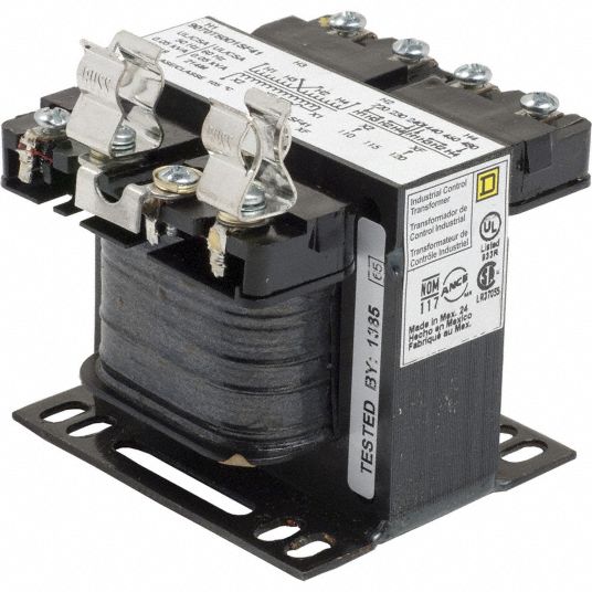 SQUARE D Control Transformer: 240V AC/480V AC, 120V AC, Foot, 50 VA VA  Rating - Transformer