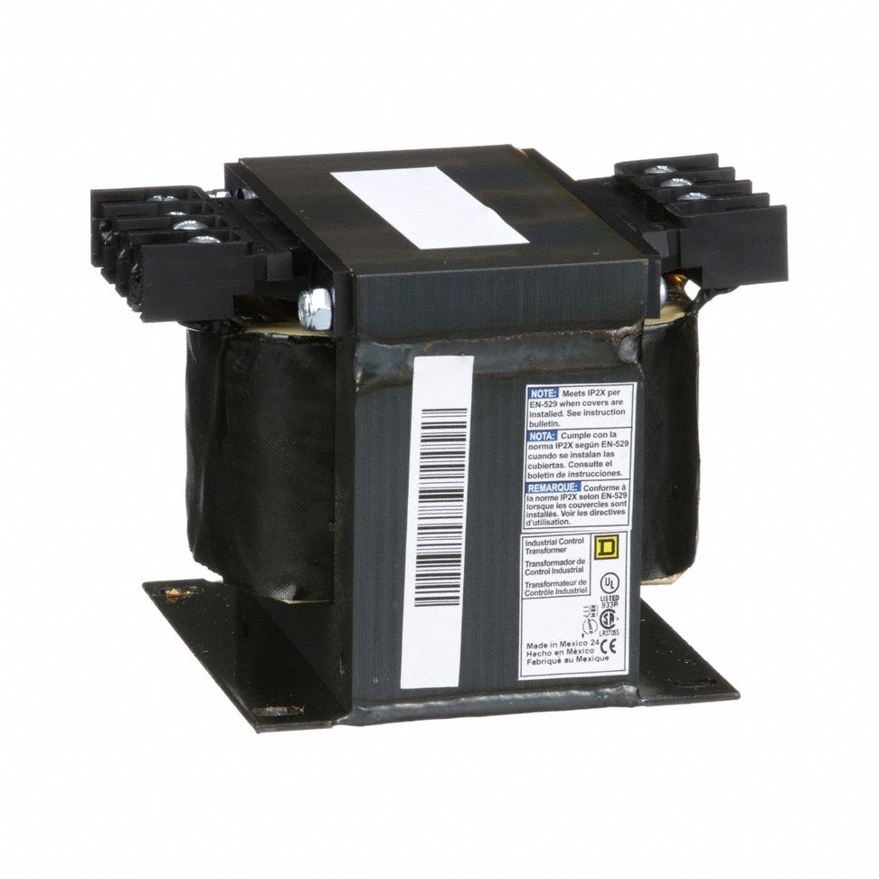 Control Transformer: 600V AC, 120V AC, Plate, 500 VA, Single Phase