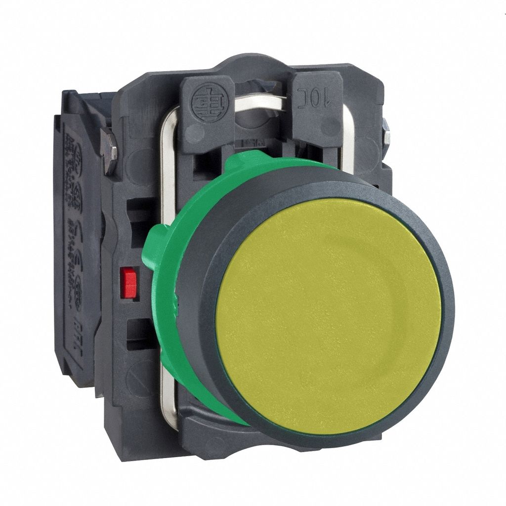 Flush Push Button Operator: Non-Illuminated, Flush Profile, Non-Metallic, 22 mm