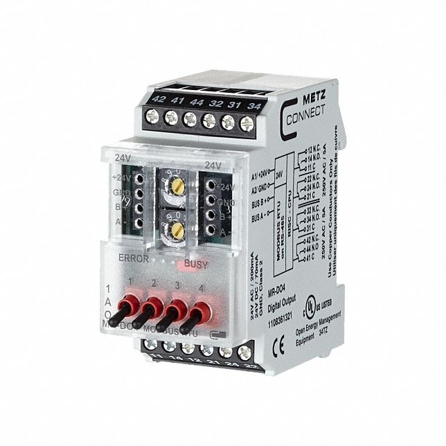 Modbus Module: C-Logline, Modbus RTU, DIN Rail Mounting, (4) Digital Out, 1108361321