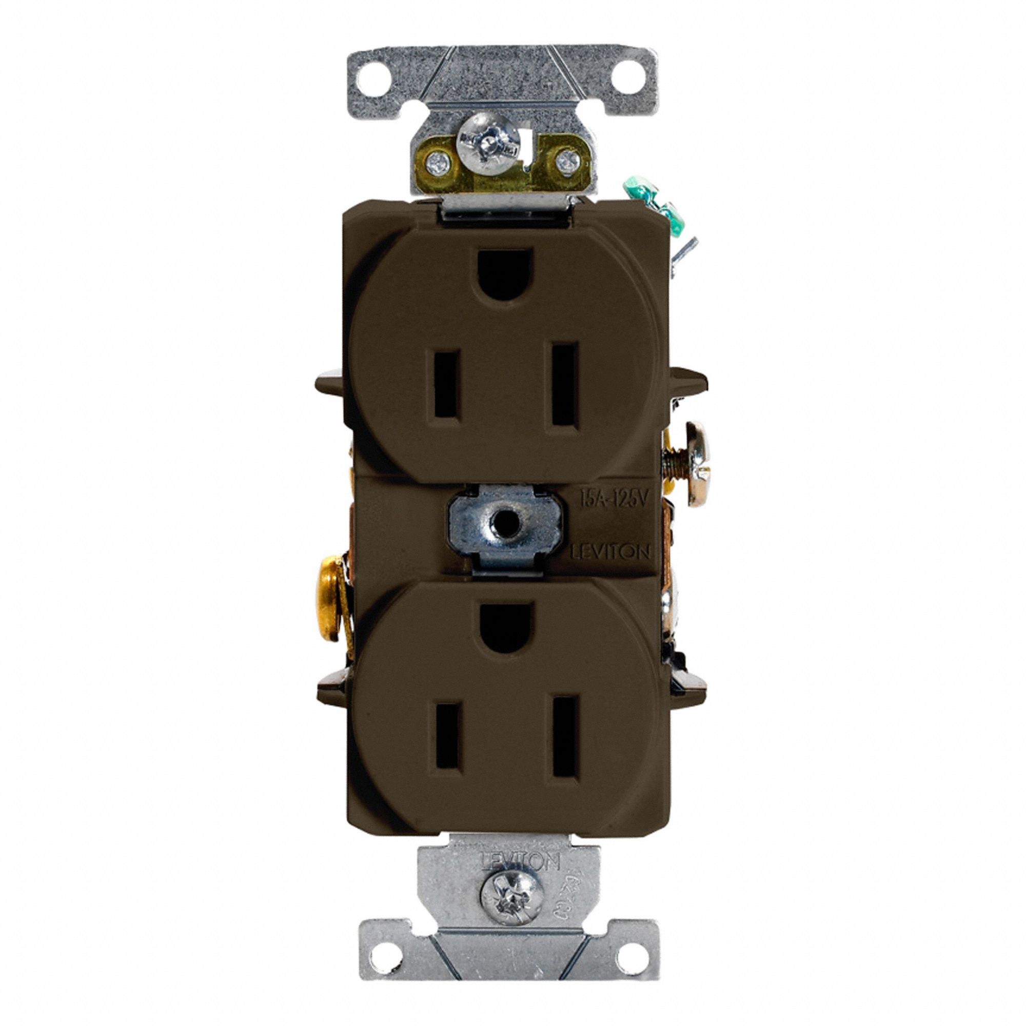 Duplex Receptacle Outlet 15A Brown 125V