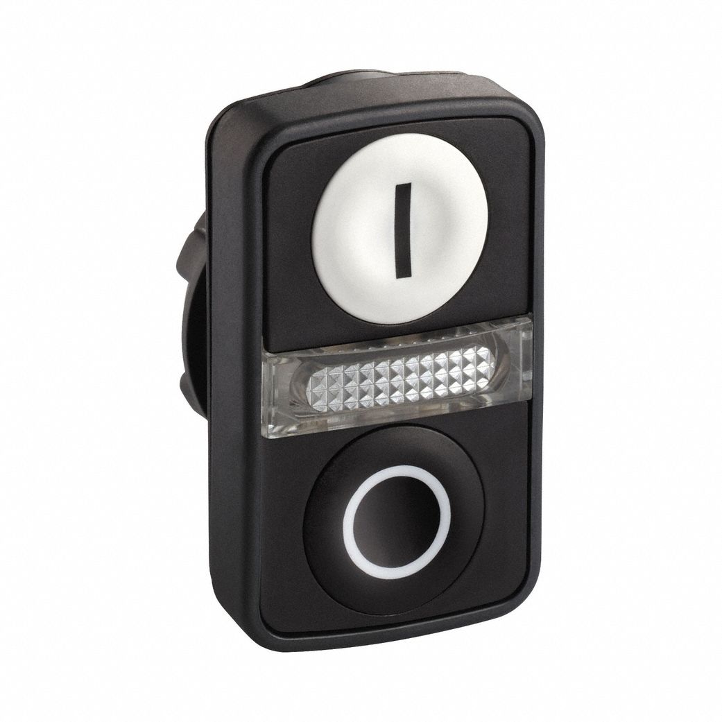 Multihead Operator: Illuminated, 3 Button, Flush Profile, 22 mm Mounting Size