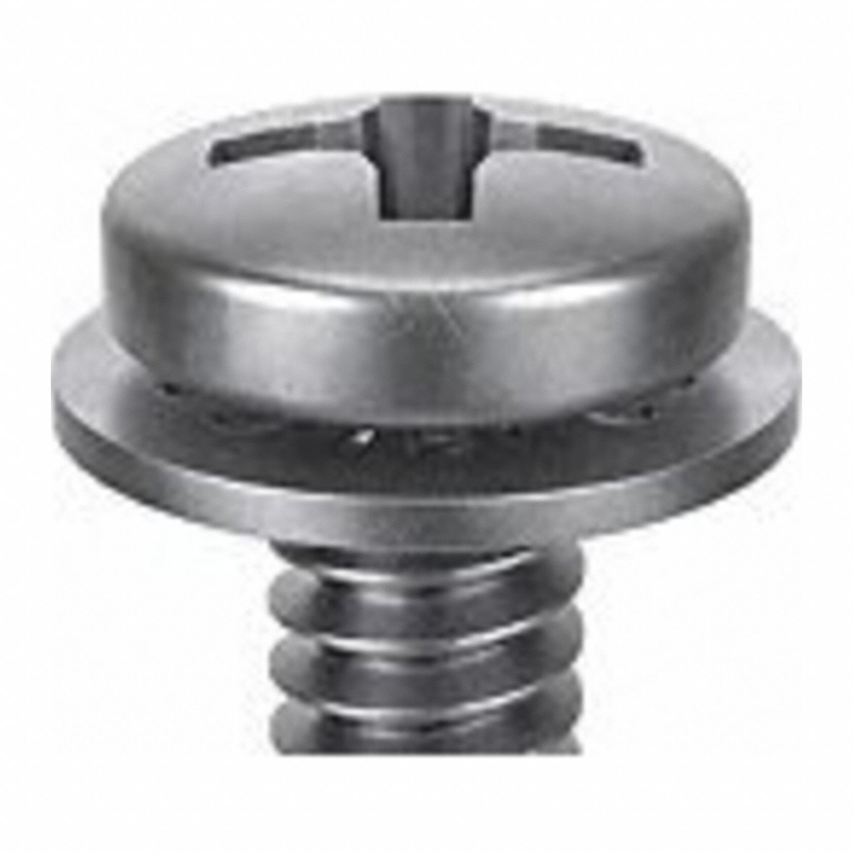 SEMS Screw: Internal Tooth, M3x0.50 Thread Size, 6 mm Lg, Stainless Steel, Passivated, Pan, 25 PK