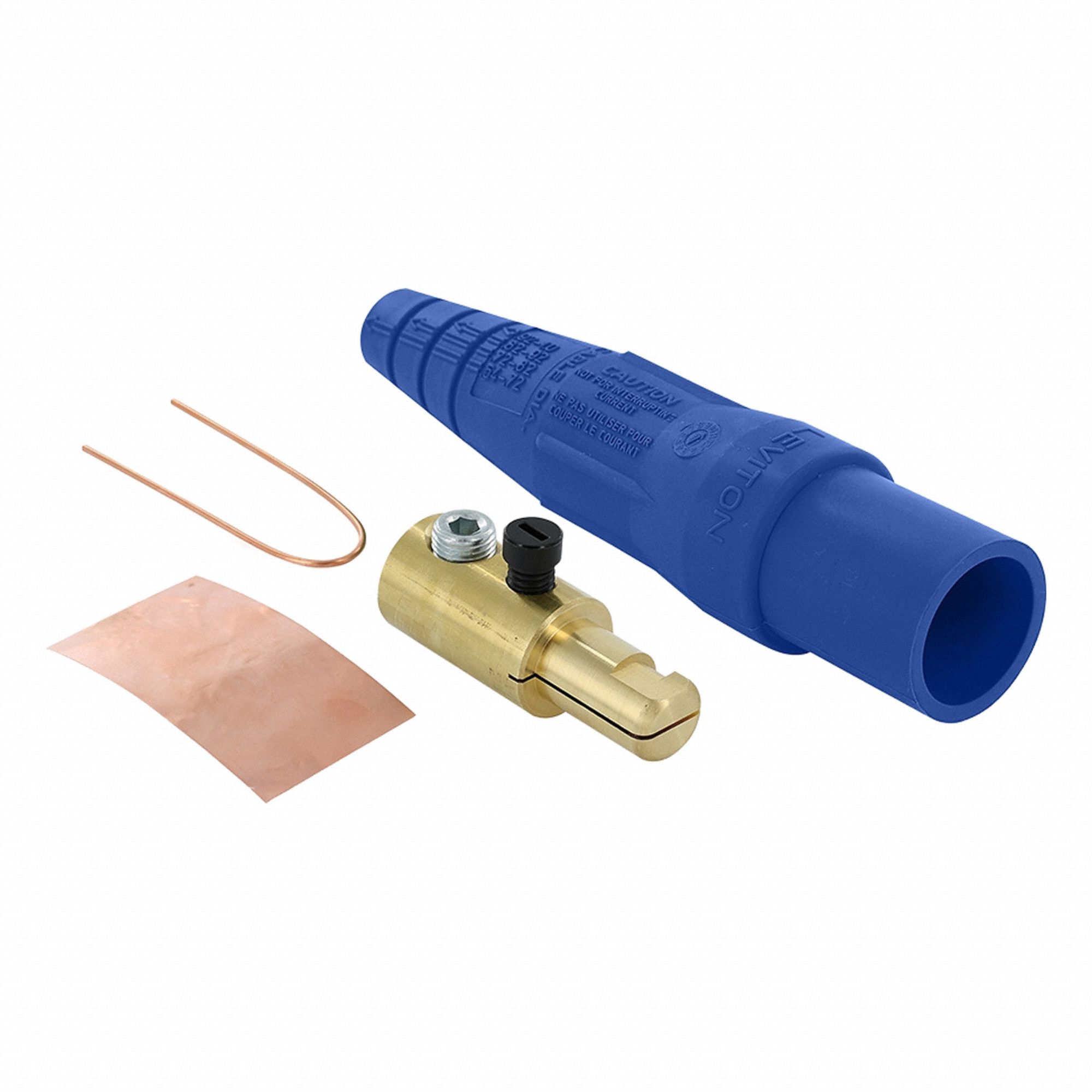 Single Pole Inline: Male, Blue, 600V AC/600V DC, 400 A, Single Set Screw Termination, 16 Series (MPN 16D23-UB). Key specifications — Gender: Male; Series: 16; Brand: LEVITON.