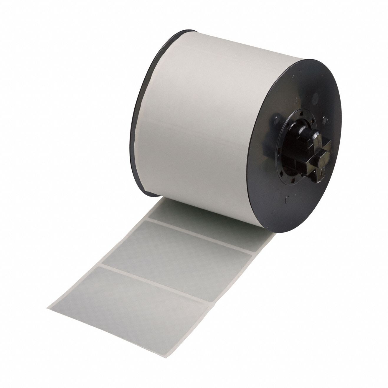 Pre-Cut Label Stock Roll: Tamper Indicating Footprint 'Checker Board' Pattern, 2 in x 3 in