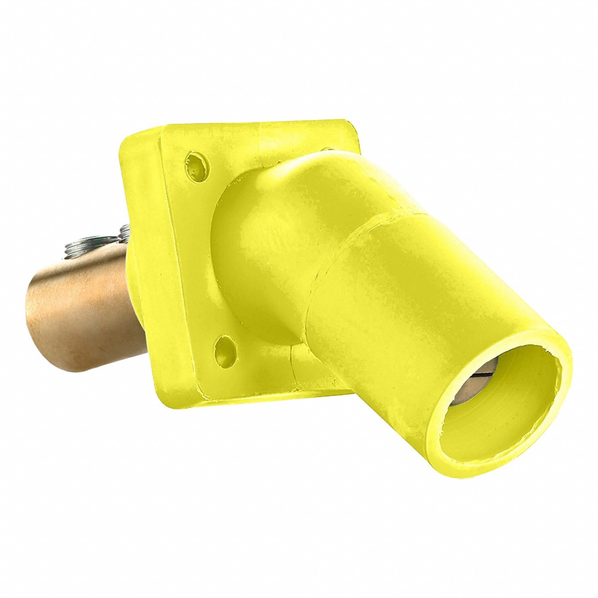 Single Pole Receptacle: Yellow, Angled Taper Nose Mating, Double Set Screw Termination, 400 A (MPN 16R27-UY). Key specifications — Series: 16; Receptacle Gender: Male; Brand: LEVITON.