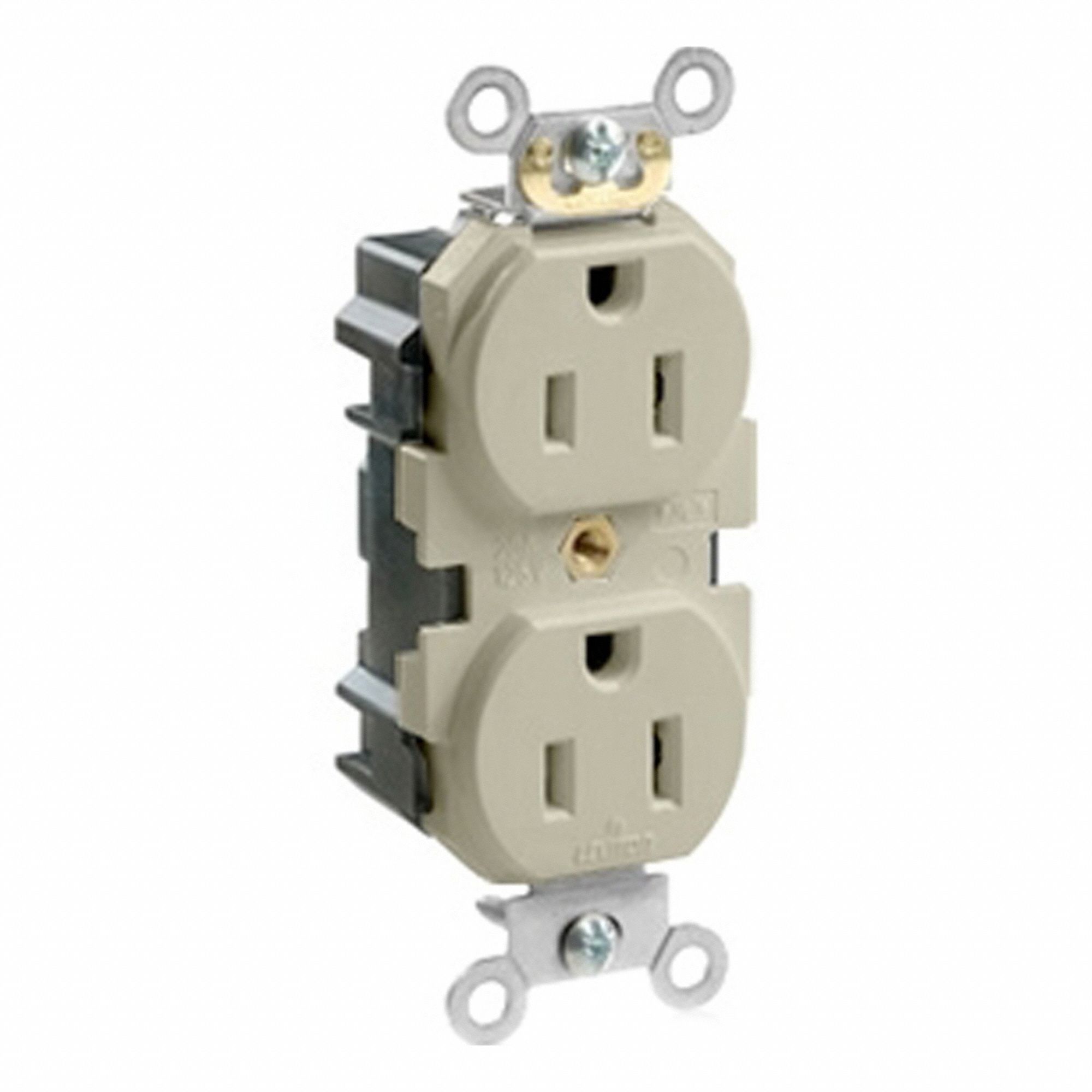Lev-Lok Rec 15A 125V Self-Gr Ivr