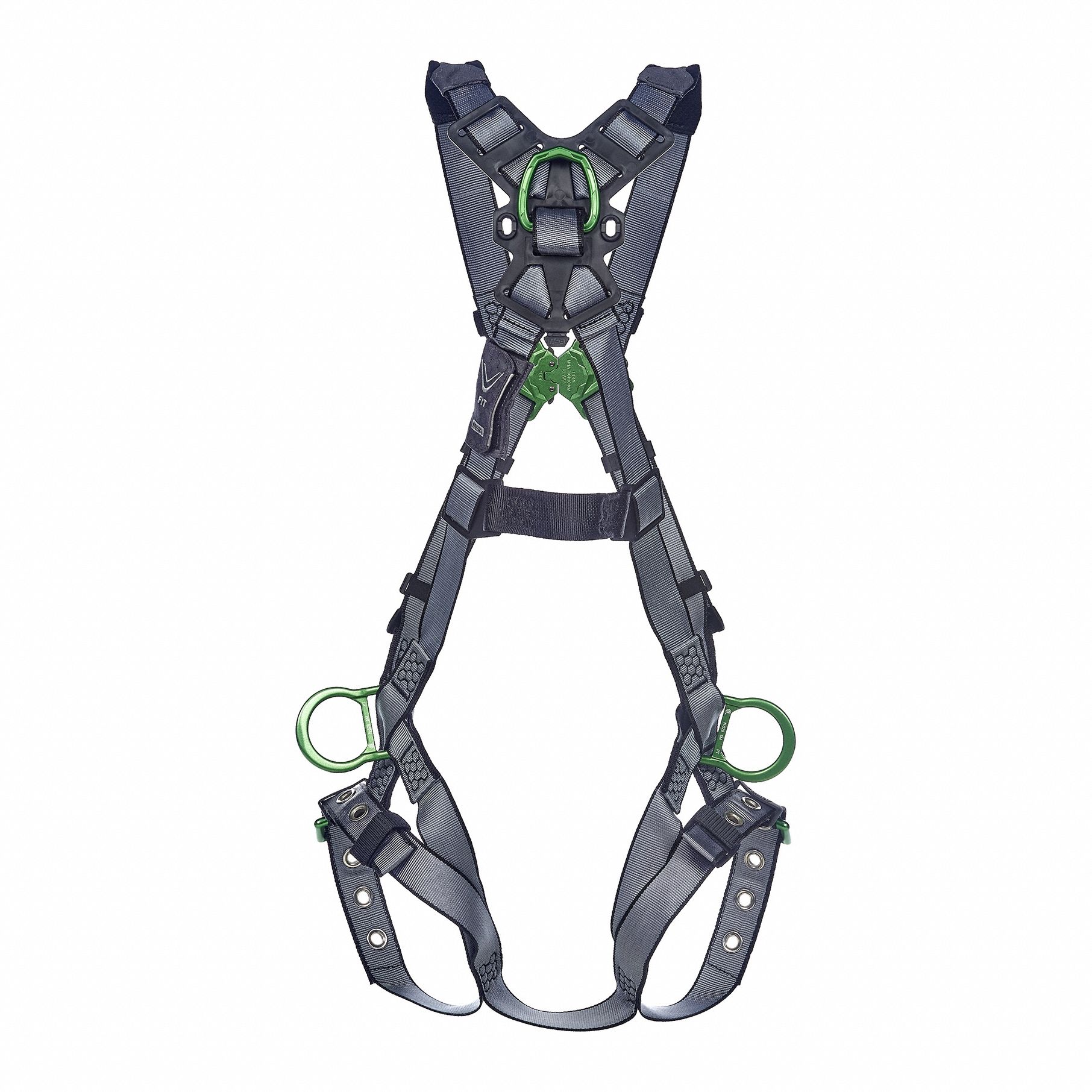 Full Body Harness: Positioning, Vest Harness, Quick-Connect / Tongue, Mating, XL, RFID Equipped
