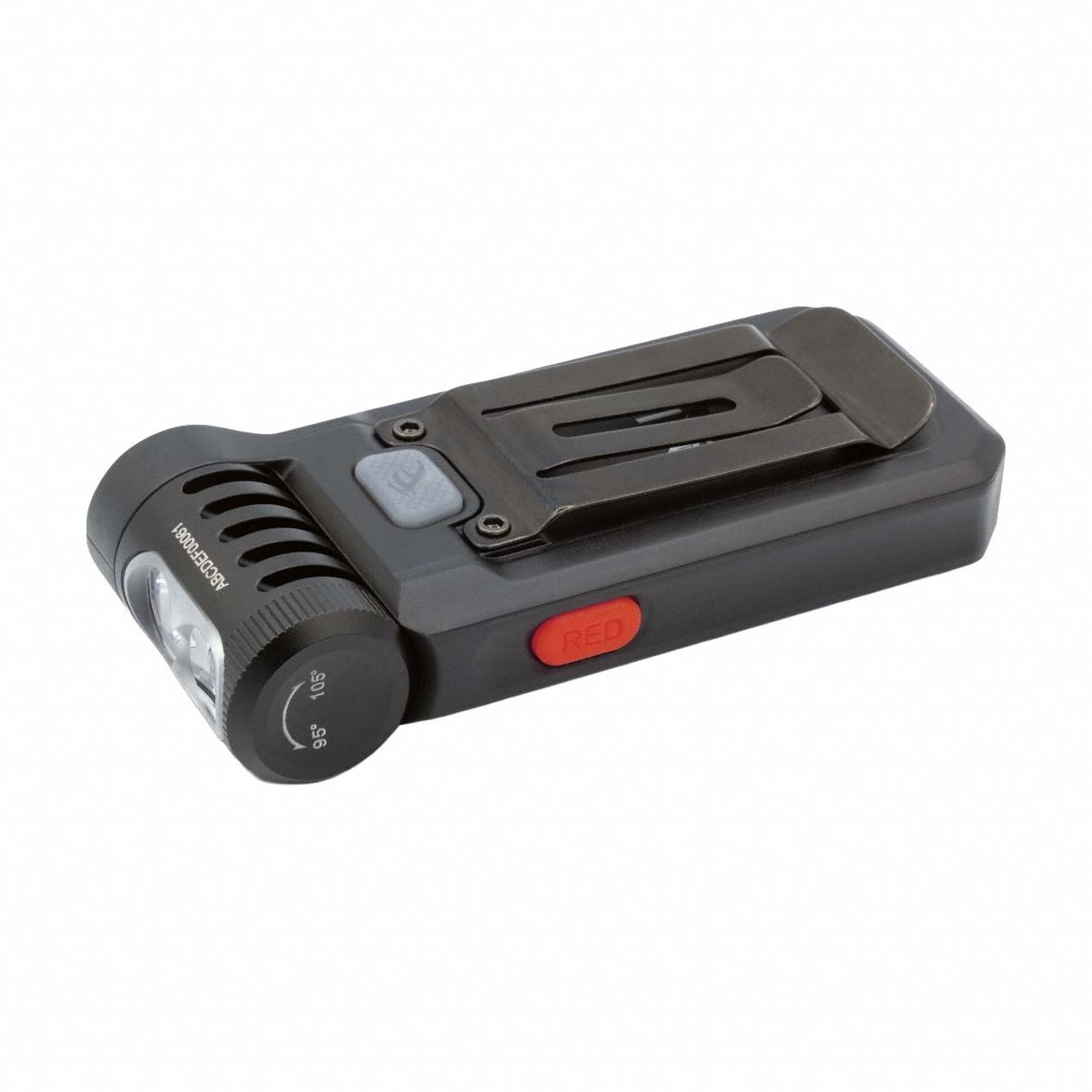 Flashlight: Rechargeable, 150 lm, 2.5 hr Run Time at Max. Brightness, 128 ft Max Beam