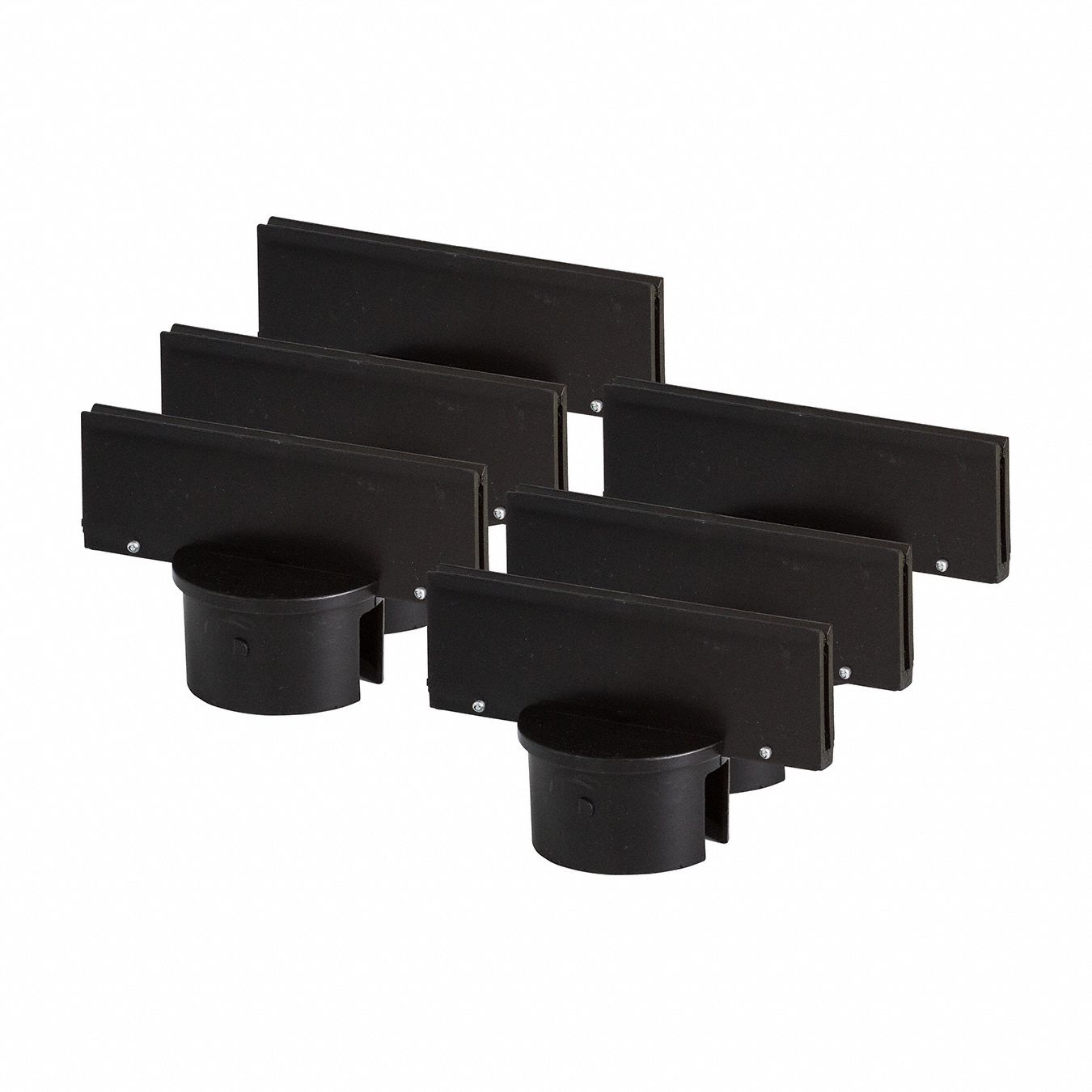 Post Sign Adapter 1 3/4 H 5 W Black PK6