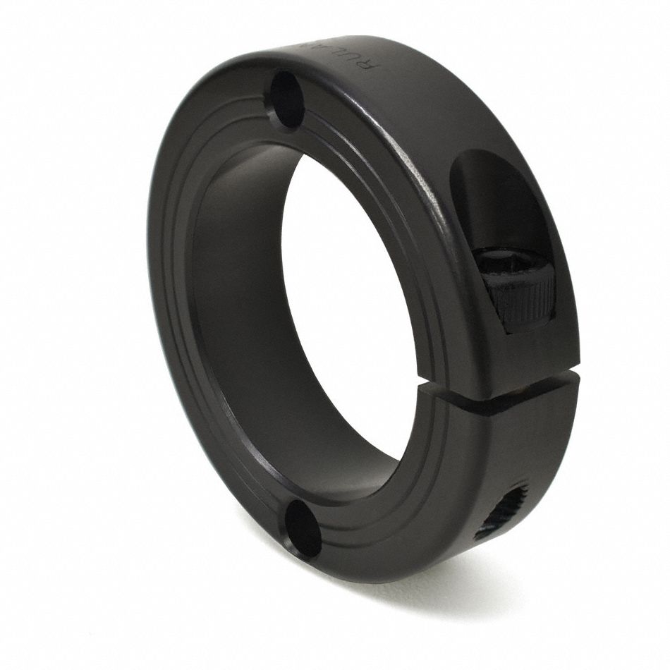 Mountable Shaft Collar: 1 15/16 in Bore Dia, Round, Carbon Steel, 1215, 1-Piece